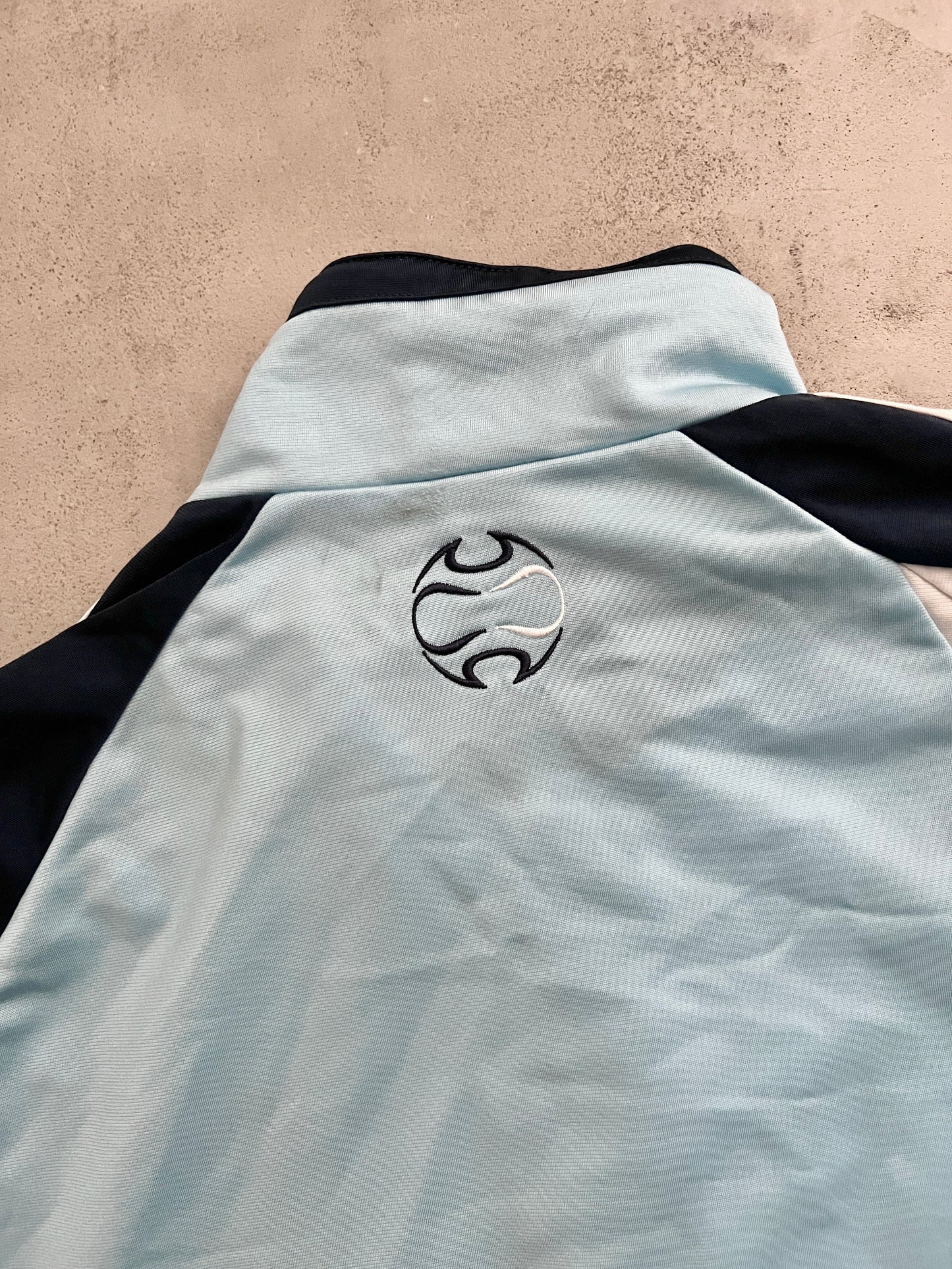 BABY BLUE REAL MADRID TRACK JACKET - 2000S - L/M