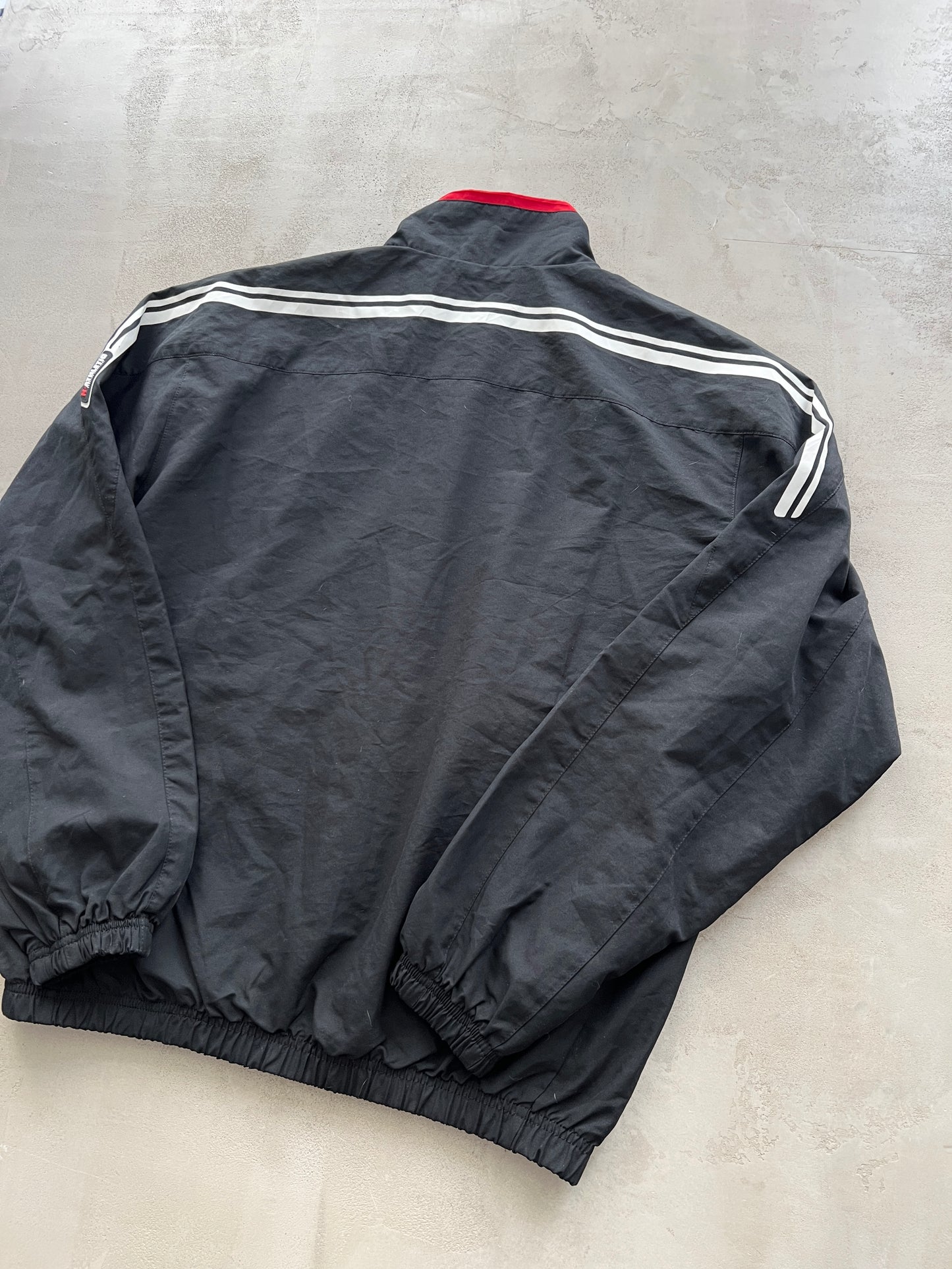 BLACK NIKE ATHLETIC TRACK JACKET - 2000S - L/M