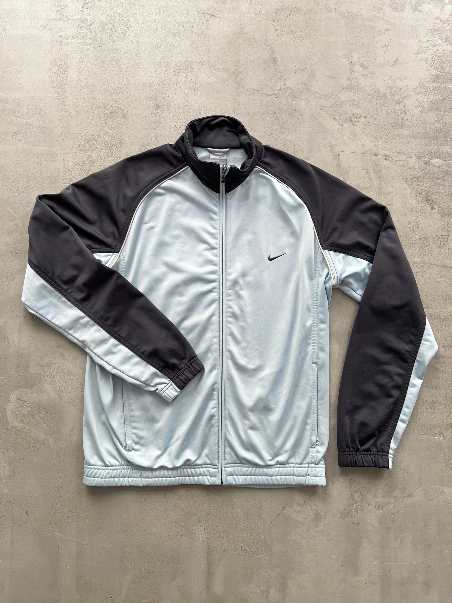 BABY BLUE NIKE TRACK JACKET - 2000S - M