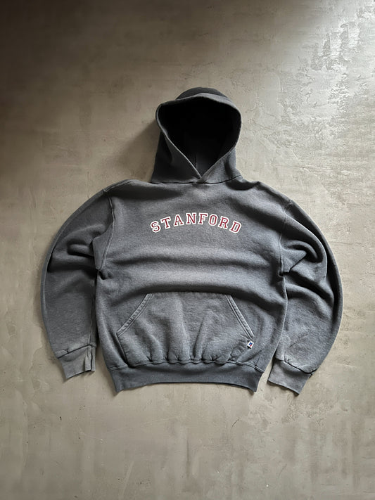 GREY RUSSELL STANFORD HOODIE - 1990S - M