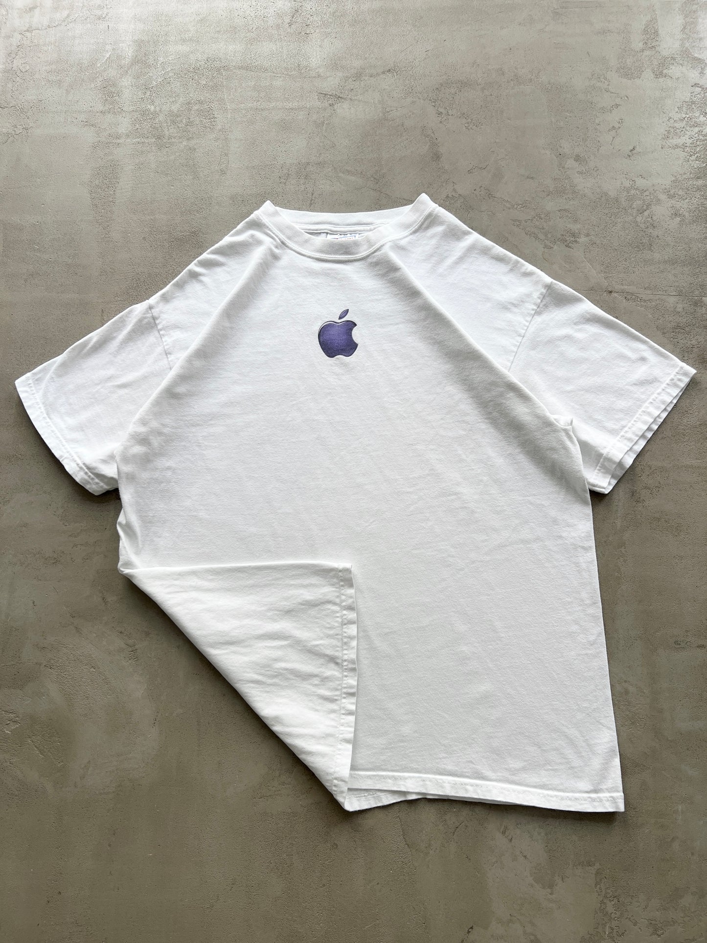 WHITE APPLE PROMO TEE - 2000S - L