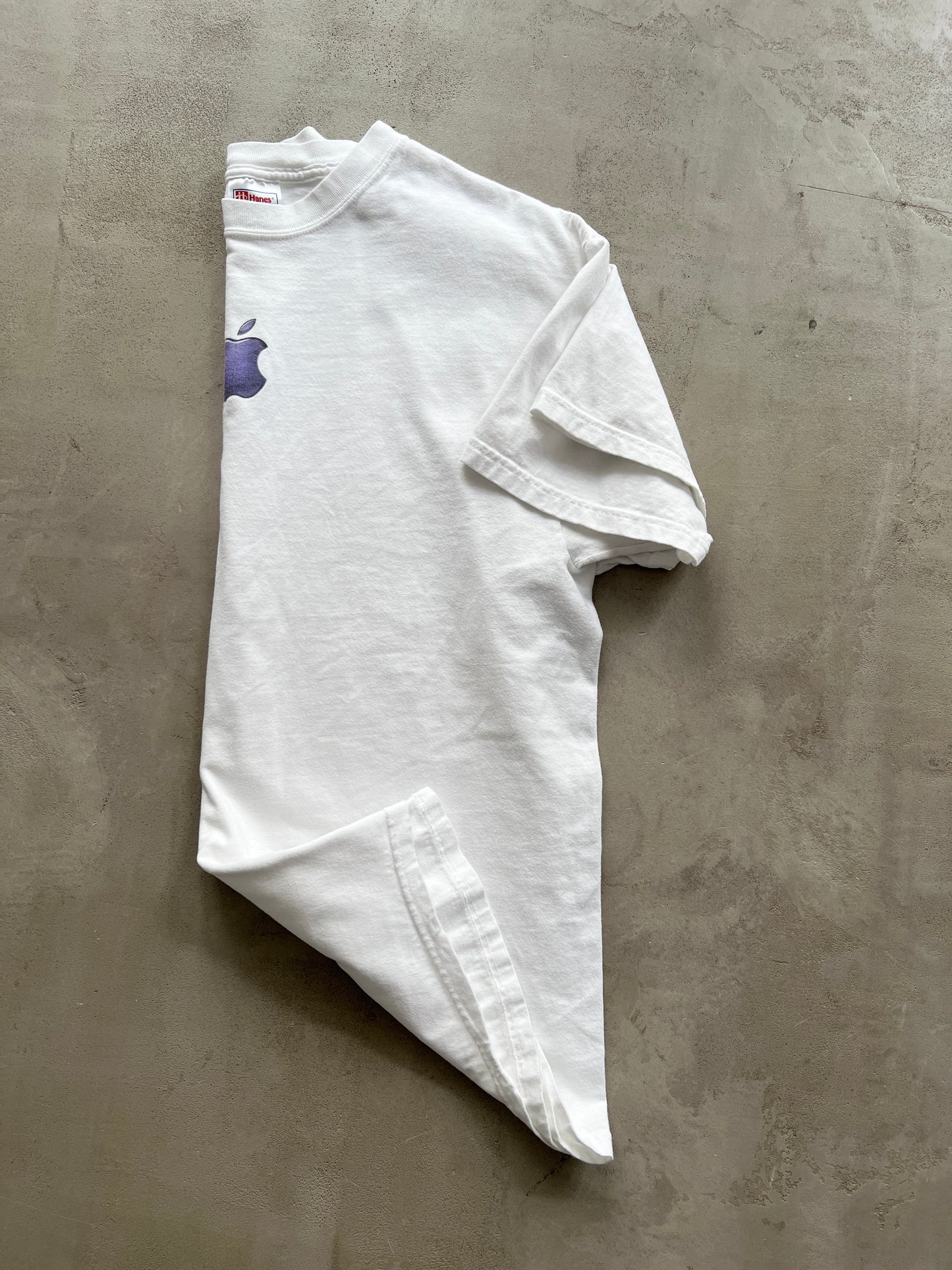 WHITE APPLE PROMO TEE - 2000S - L