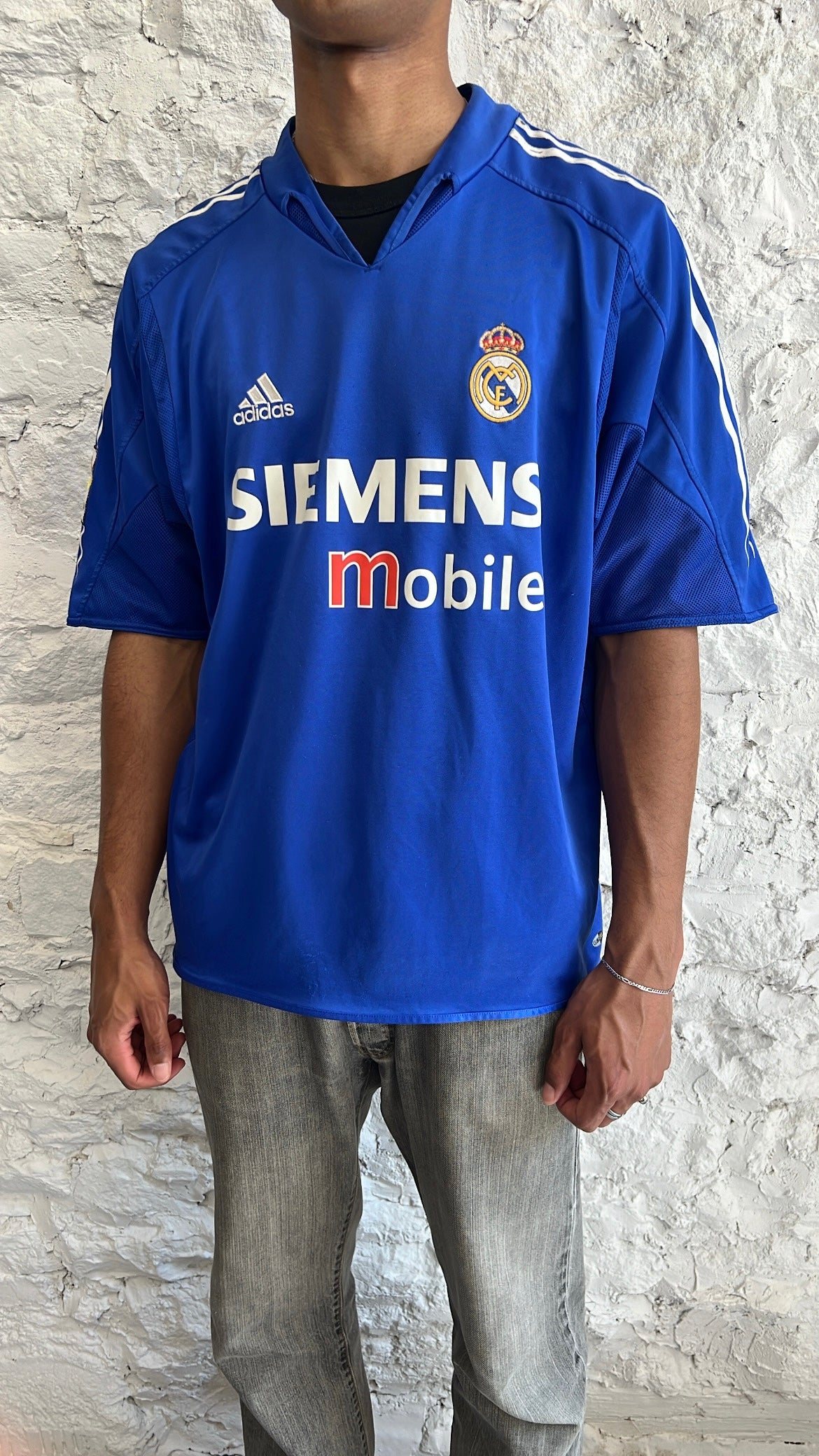 BLUE REAL MADRID JERSEY - 2000S - XL