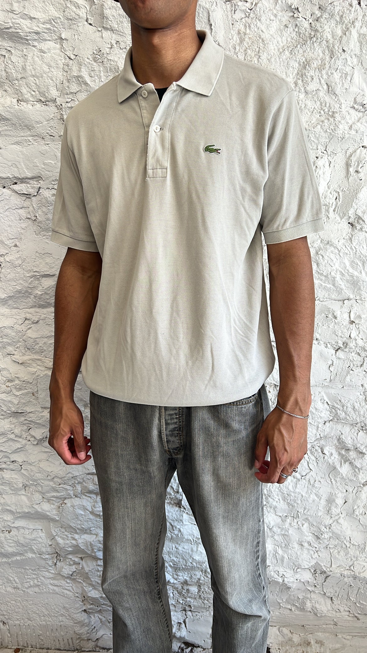 BEIGE LACOSTE POLO - 2000S