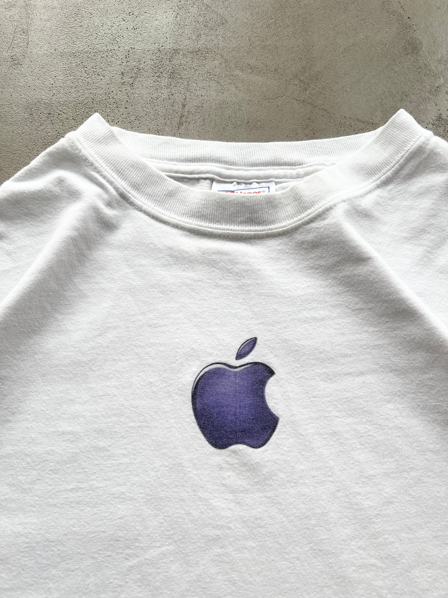 WHITE APPLE PROMO TEE - 2000S - L