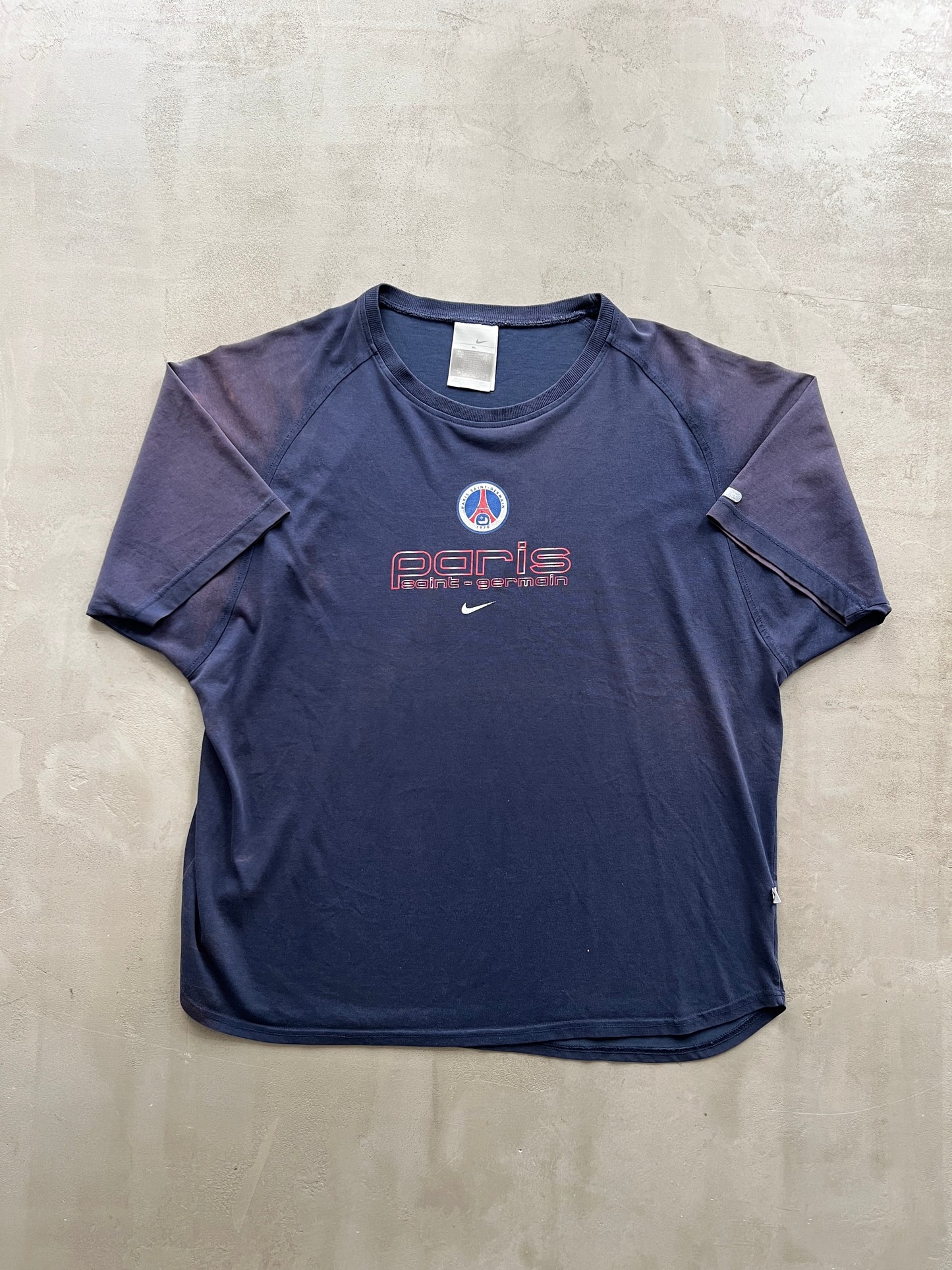 FADED NAVY/PURPLE PSG TEE - 1990S - XL