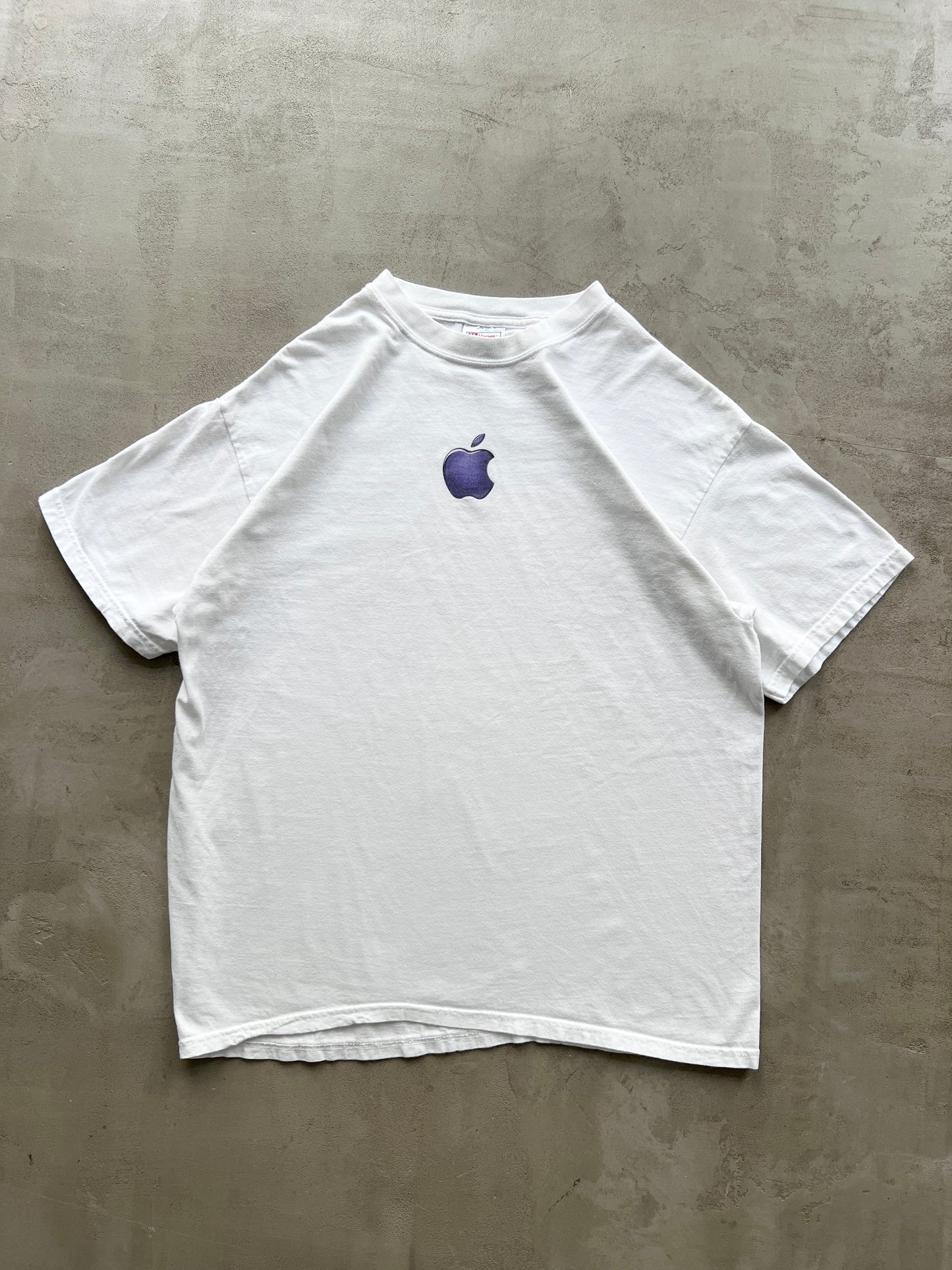 WHITE APPLE PROMO TEE - 2000S - L