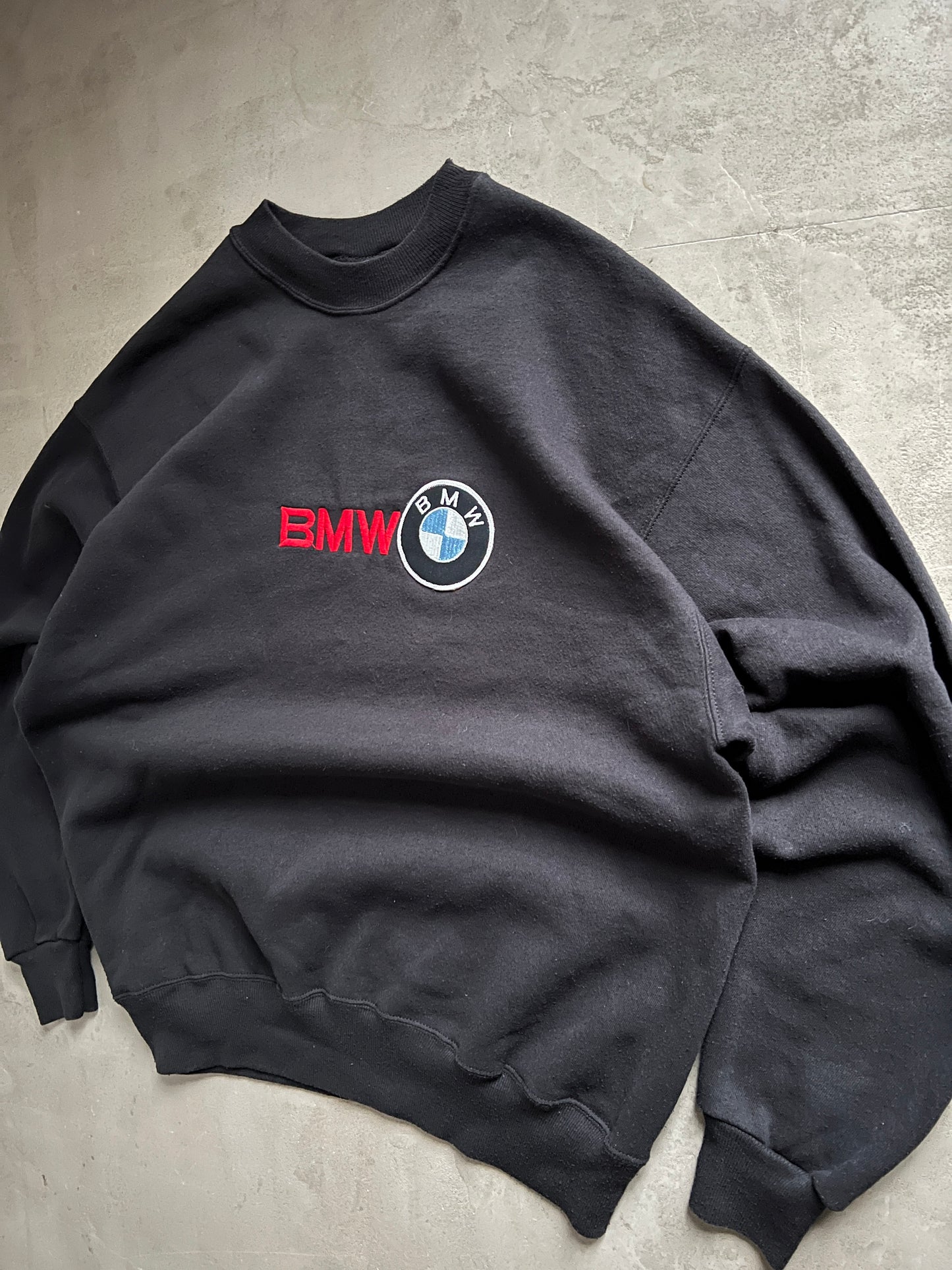 BLACK BMW SWEATER - 1990S - L