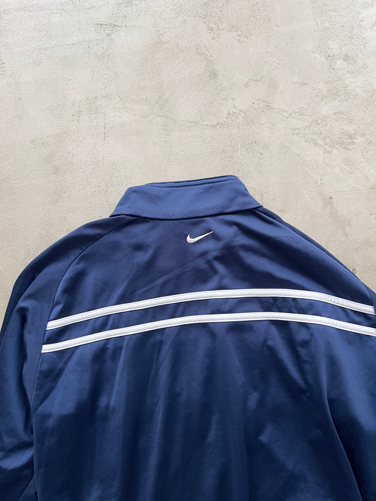 NAVY NIKE TRACK JACKET - 2000S - S