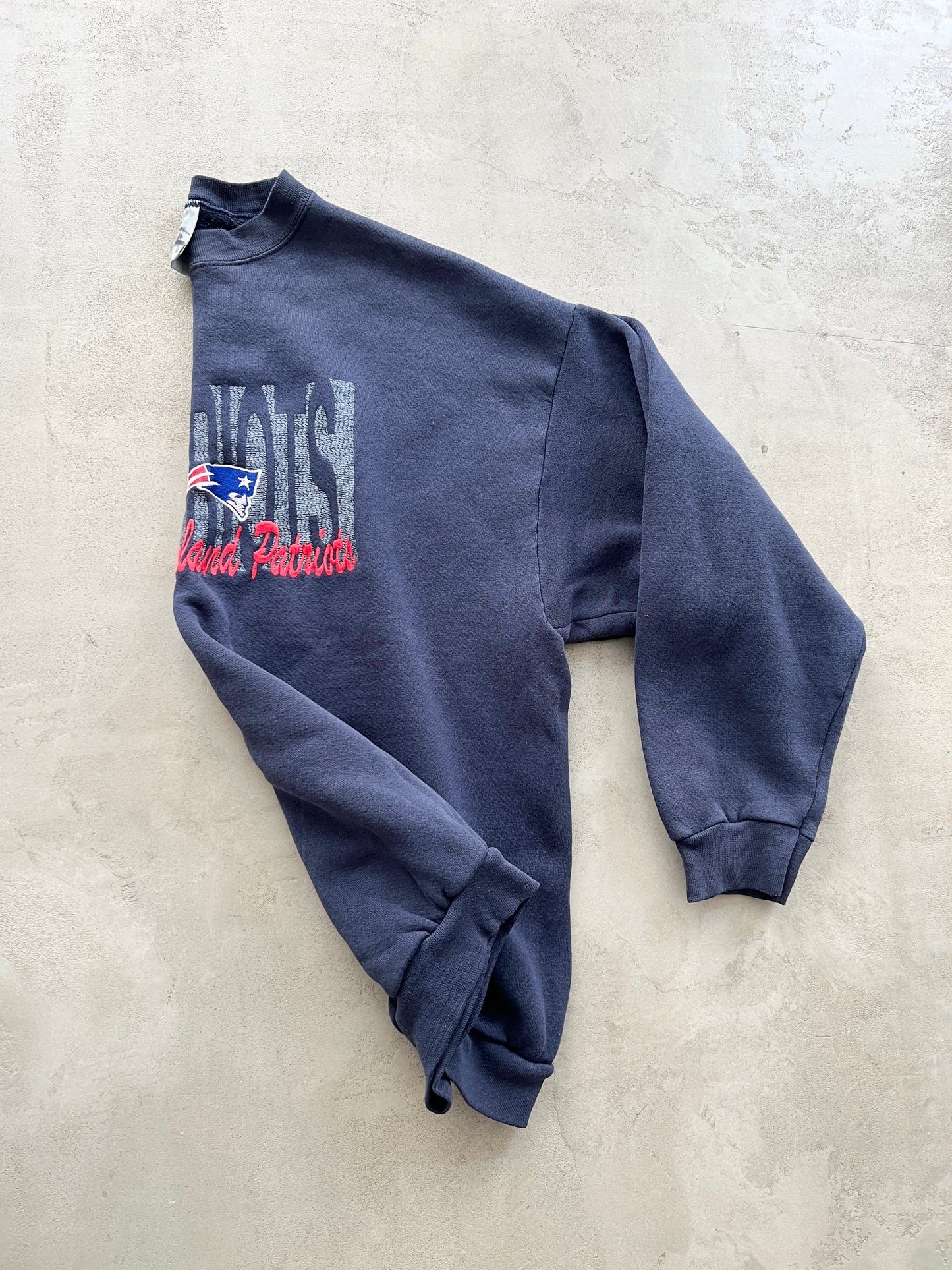 NAVY NEW ENGLAND PATRIOTS SWEATER - 1990S - M