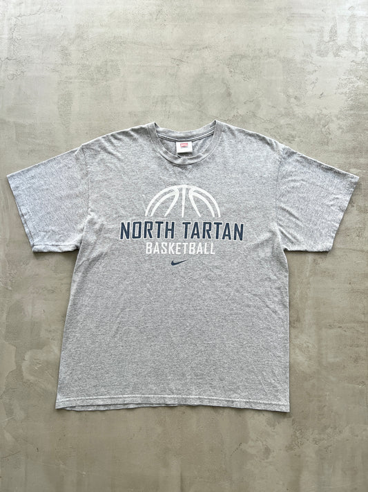 GREY NIKE BASKETBALL TEE - 1990S - L