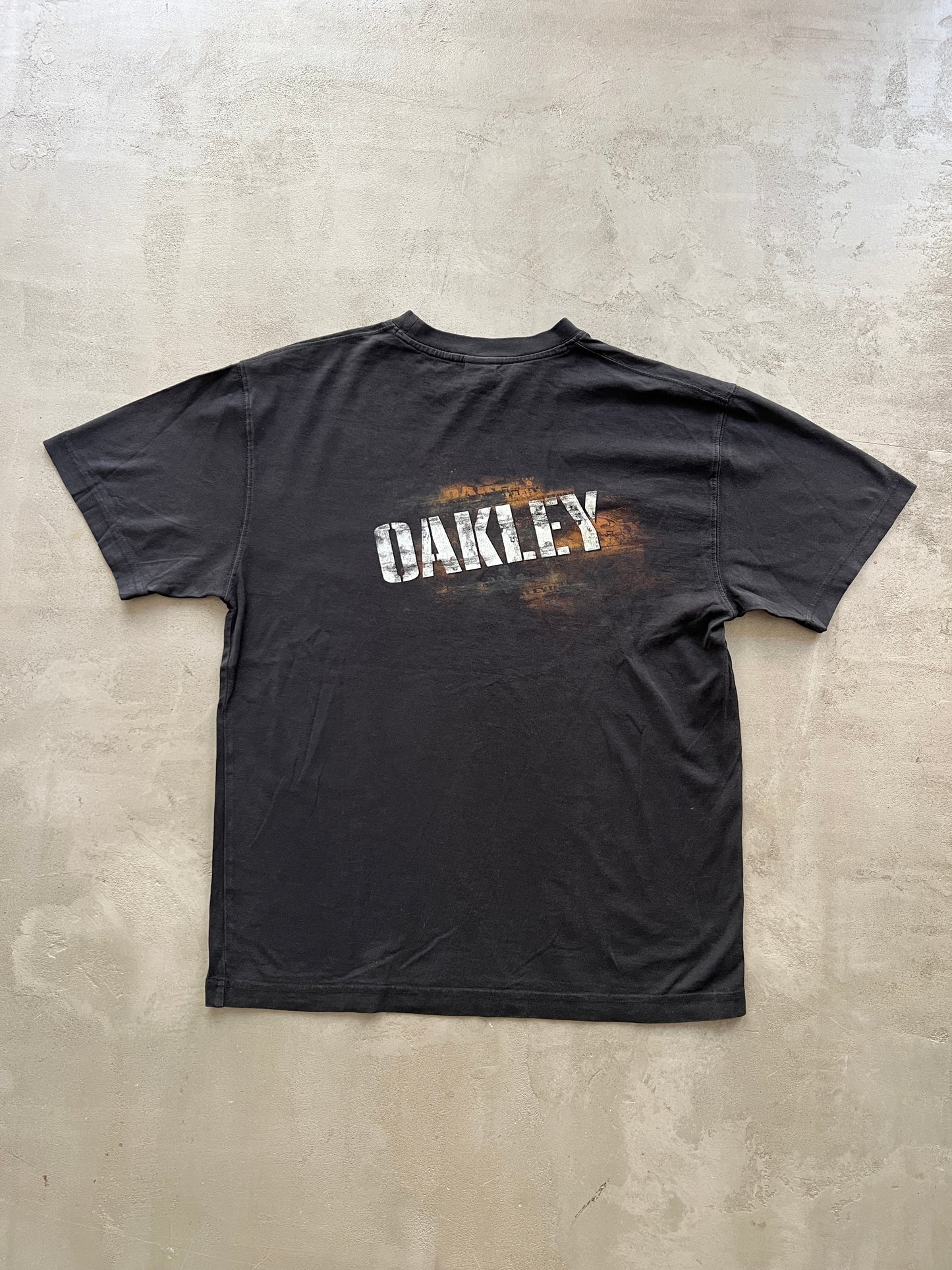 BLACK OAKLEY TEE - 2000S - M