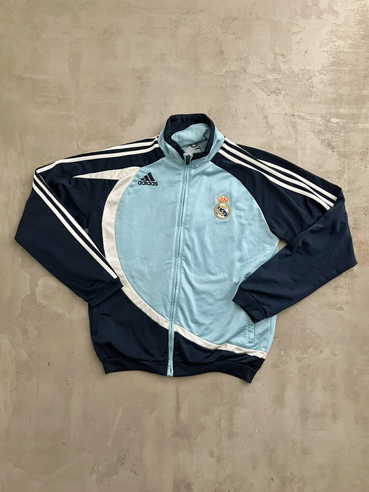 BABY BLUE REAL MADRID TRACK JACKET - 2000S - L/M