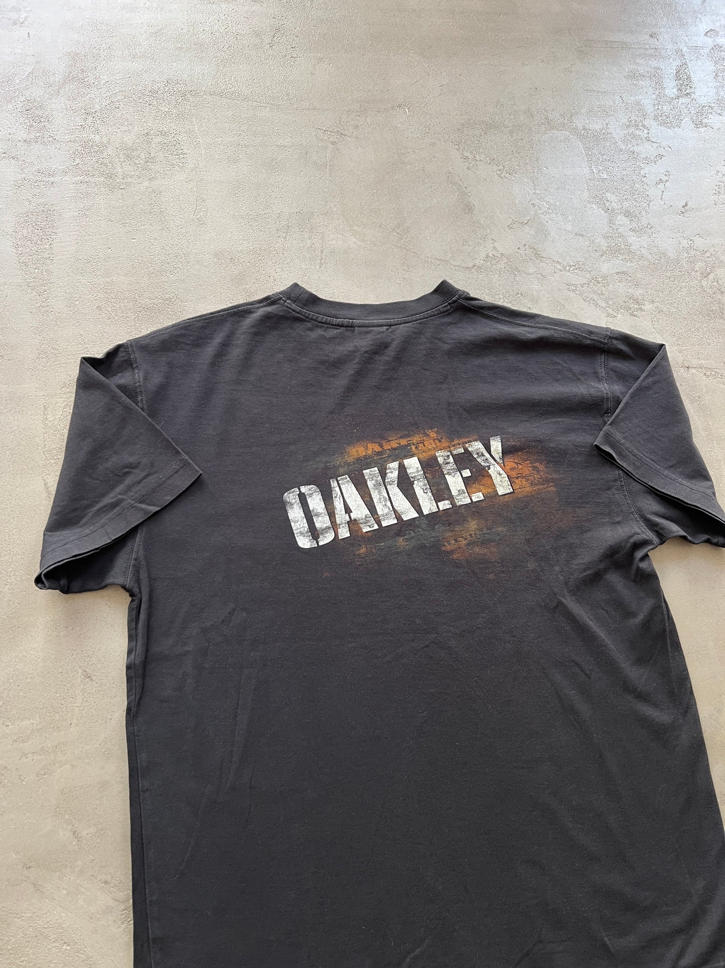 BLACK OAKLEY TEE - 2000S - M