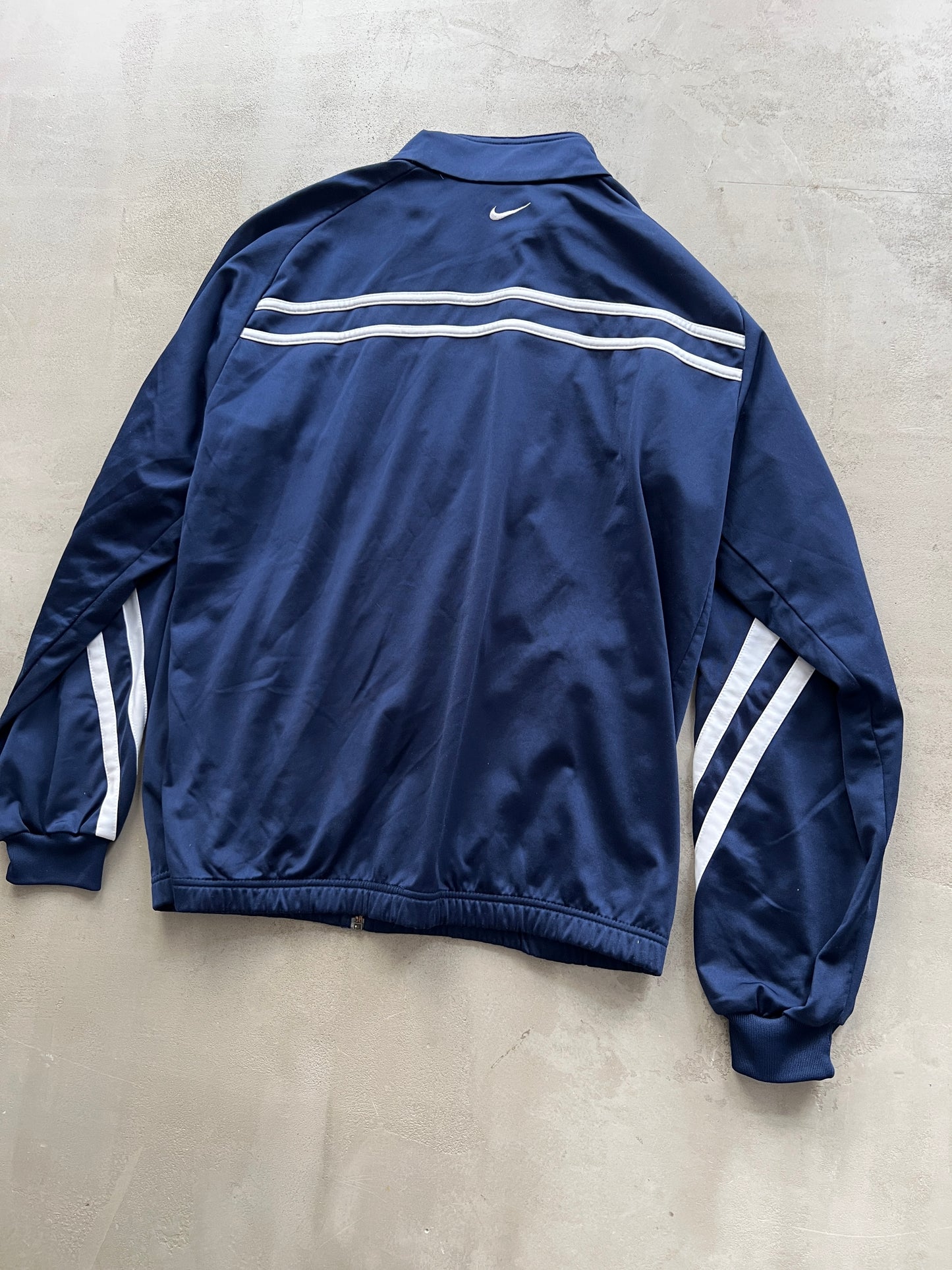 NAVY NIKE TRACK JACKET - 2000S - S