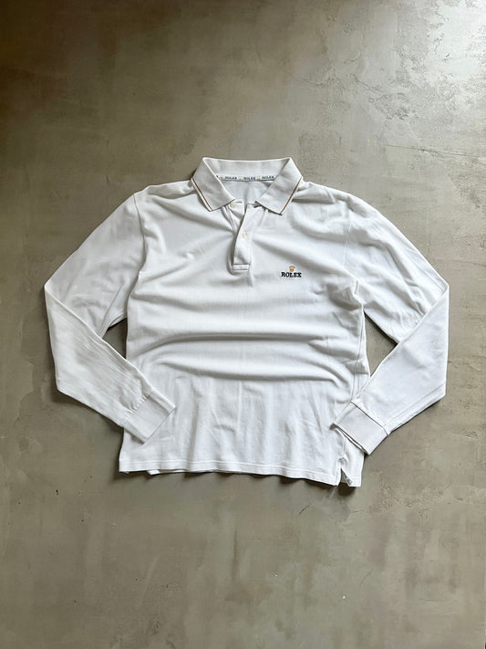 WHITE ROLEX LONGSLEEVE- 1990S - S