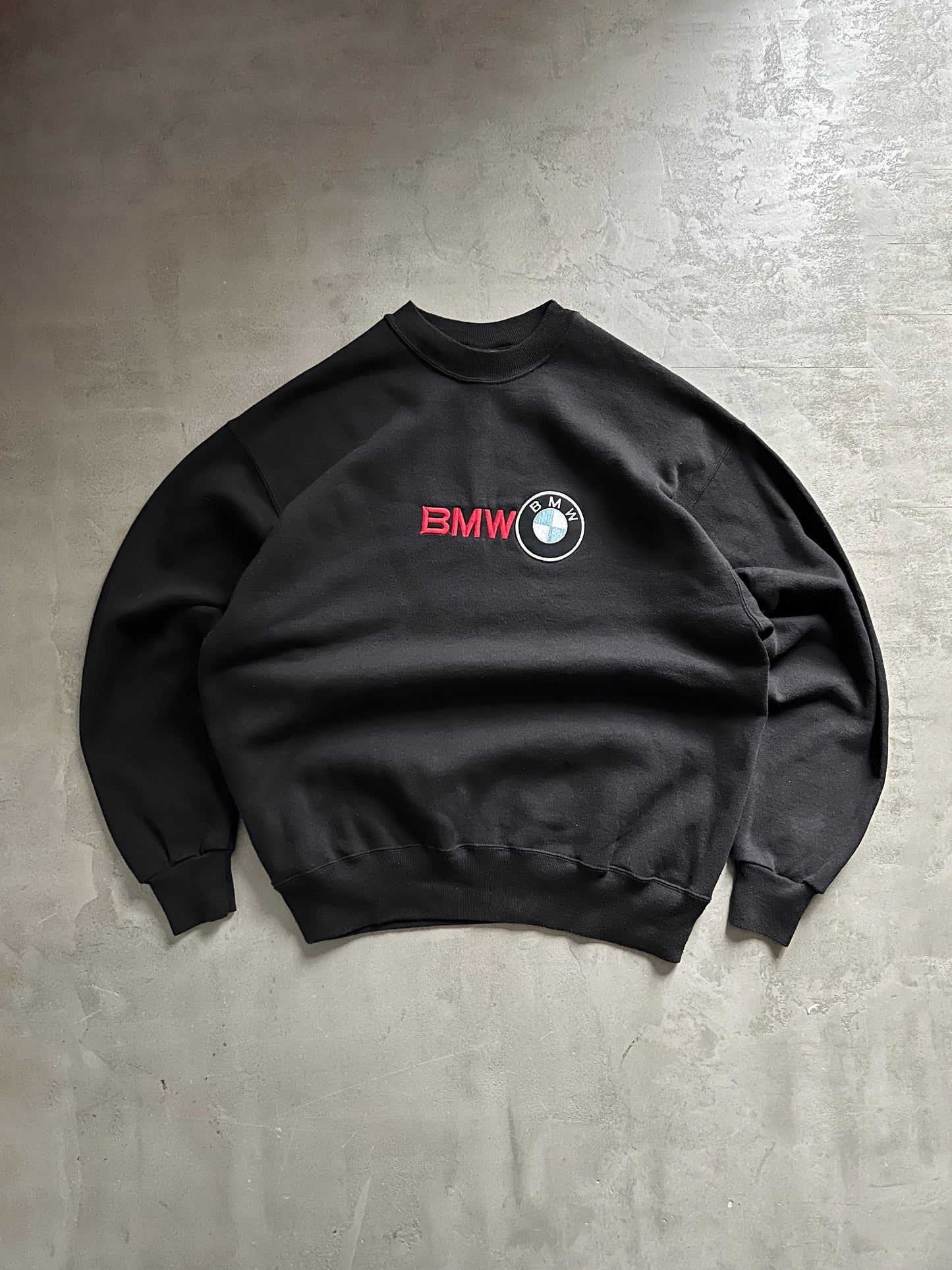 BLACK BMW SWEATER - 1990S - L