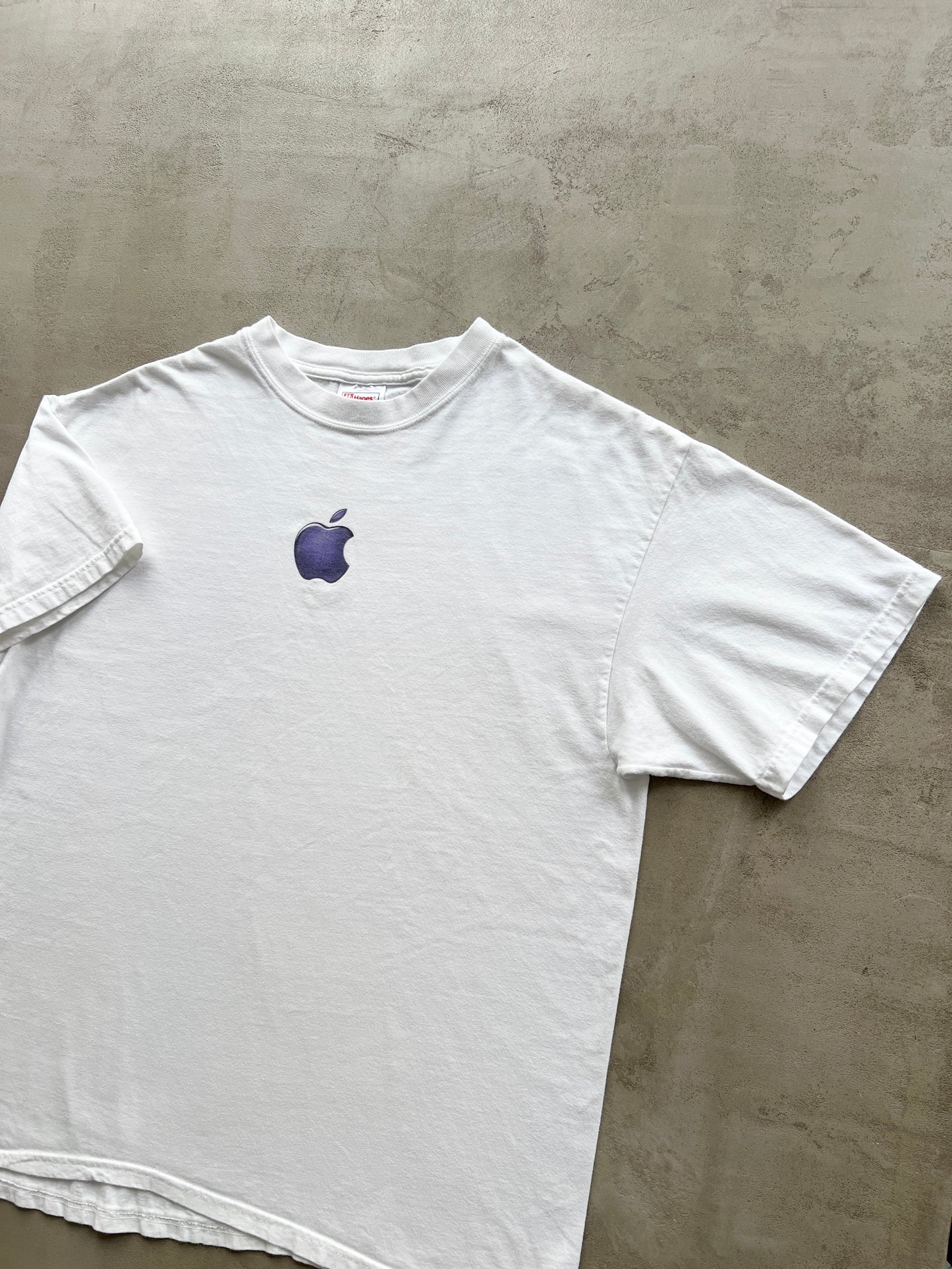 WHITE APPLE PROMO TEE - 2000S - L