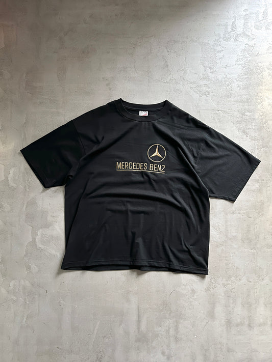 BLACK/GOLD MERCEDES BENZ TEE - 1990S - L