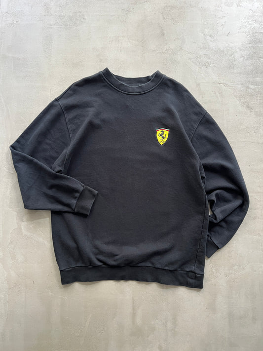 BLACK FERRARI SWEATER - 1990S - XL