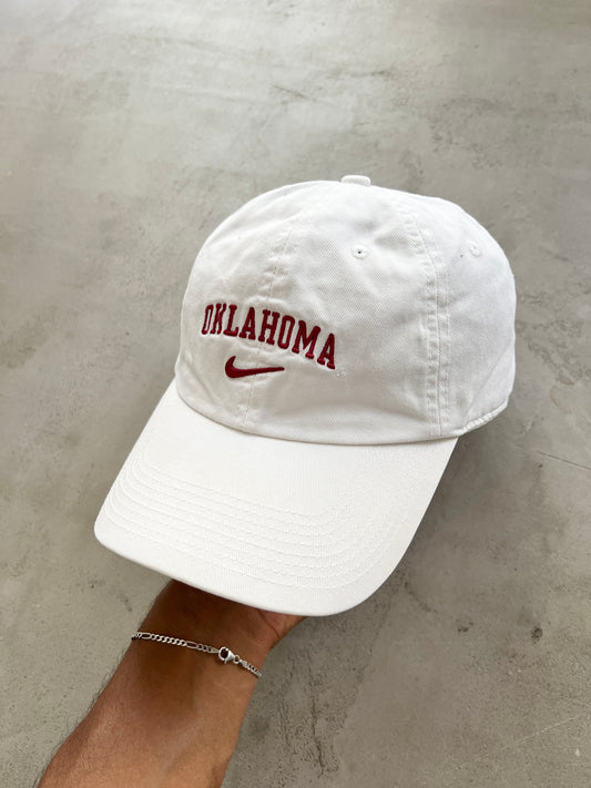 WHITE NIKE OKLAHOMA CAP - 2000S