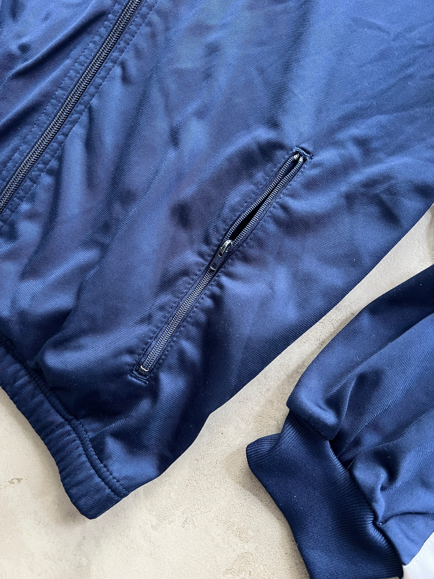 NAVY NIKE TRACK JACKET - 2000S - S