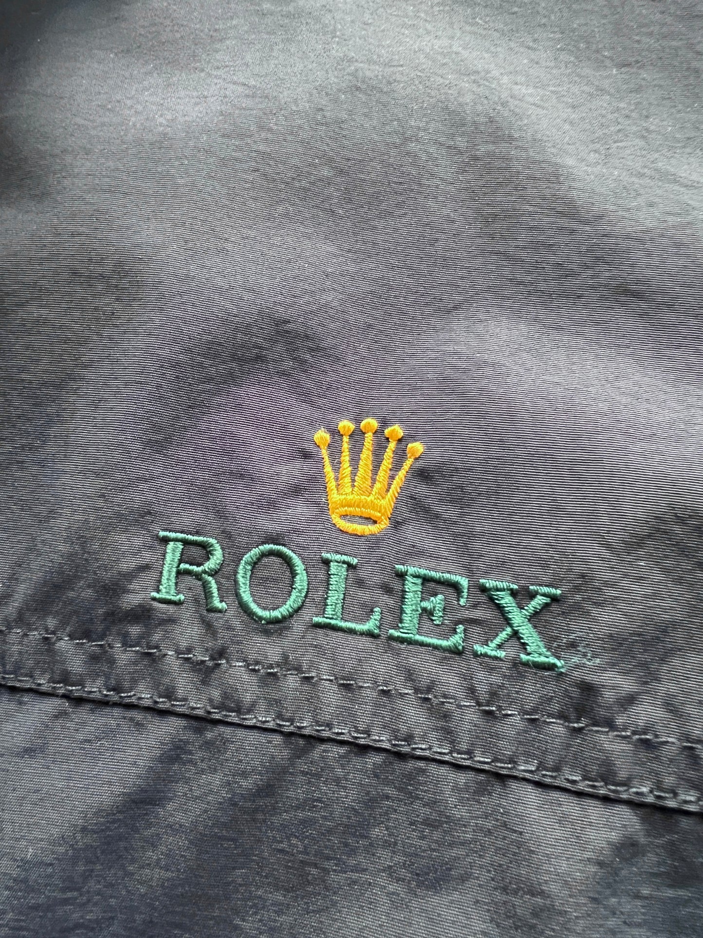 NAVY ROLEX YACHT JACKET - 1990S - L/XL