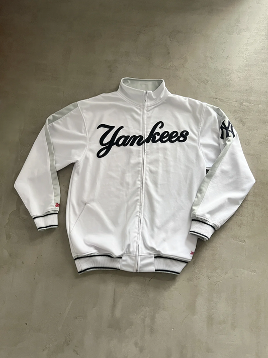 WHITE YANKEES JACKET - 2000S - L/XL