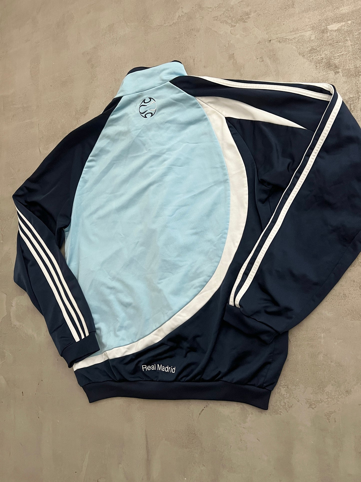 BABY BLUE REAL MADRID TRACK JACKET - 2000S - L/M