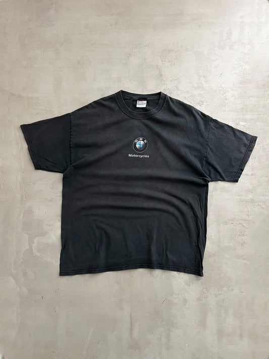 FADED BLACK BMW TEE - 1990S - XL