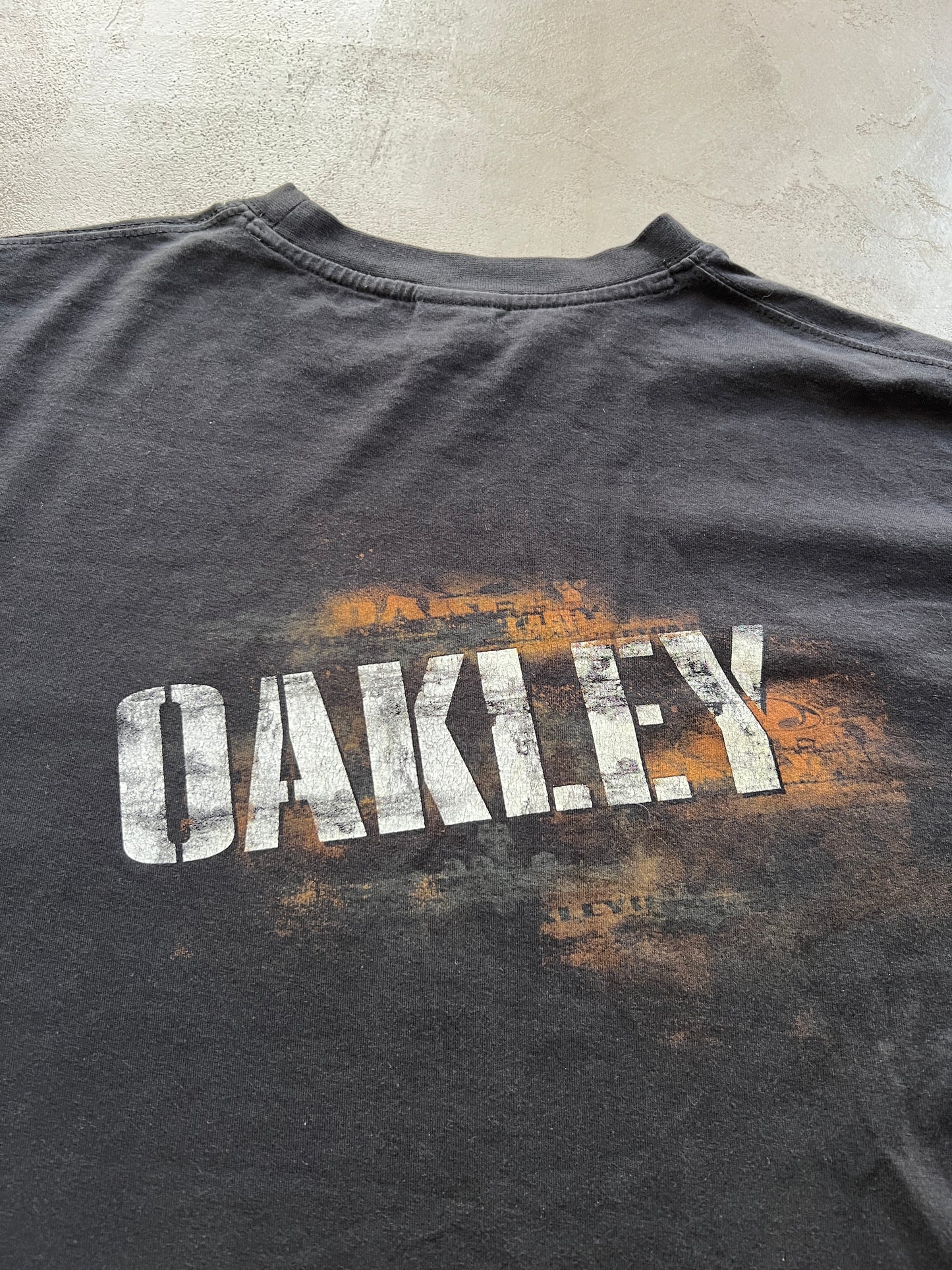 BLACK OAKLEY TEE - 2000S - M