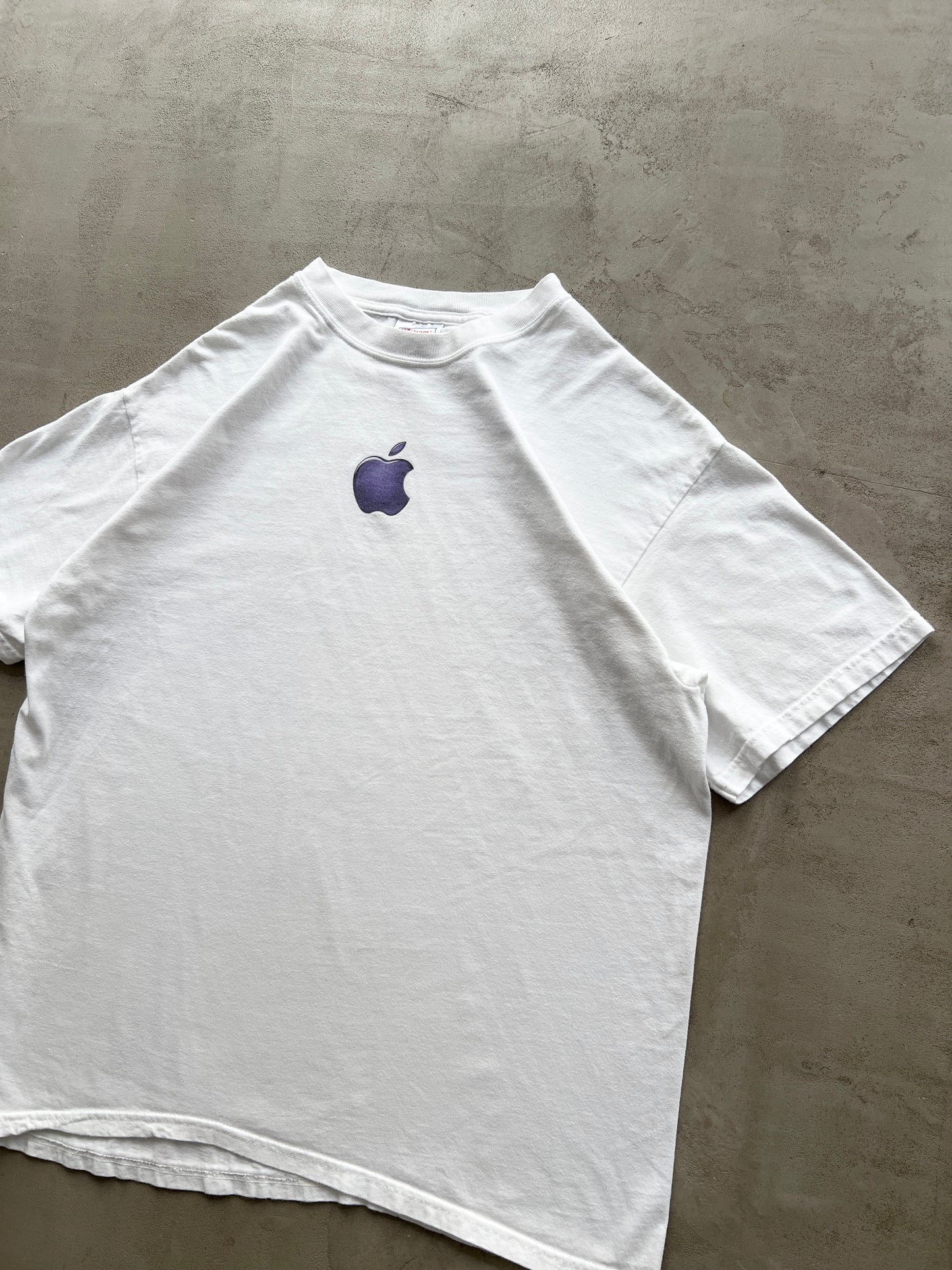 WHITE APPLE PROMO TEE - 2000S - L