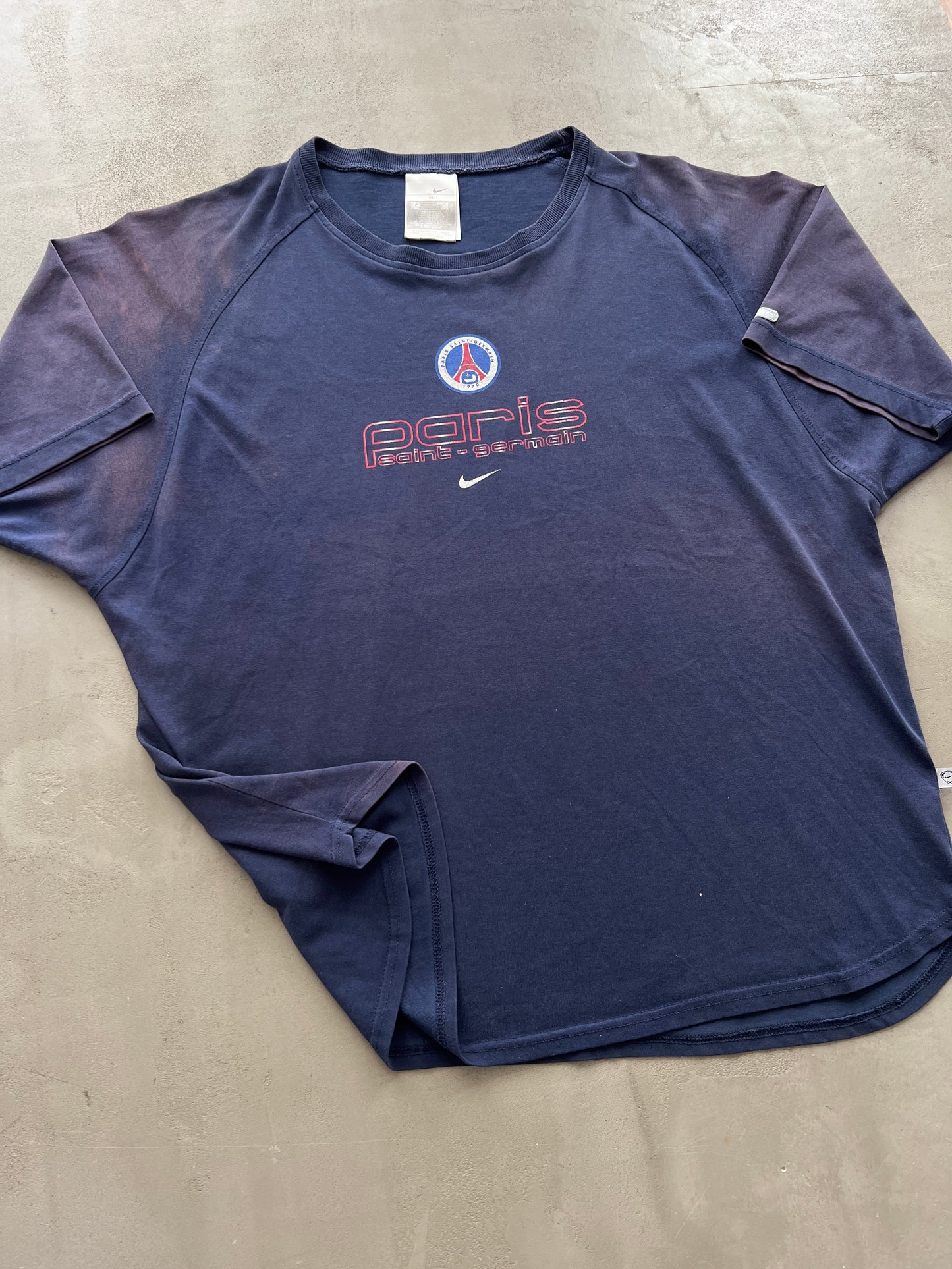 FADED NAVY/PURPLE PSG TEE - 1990S - XL