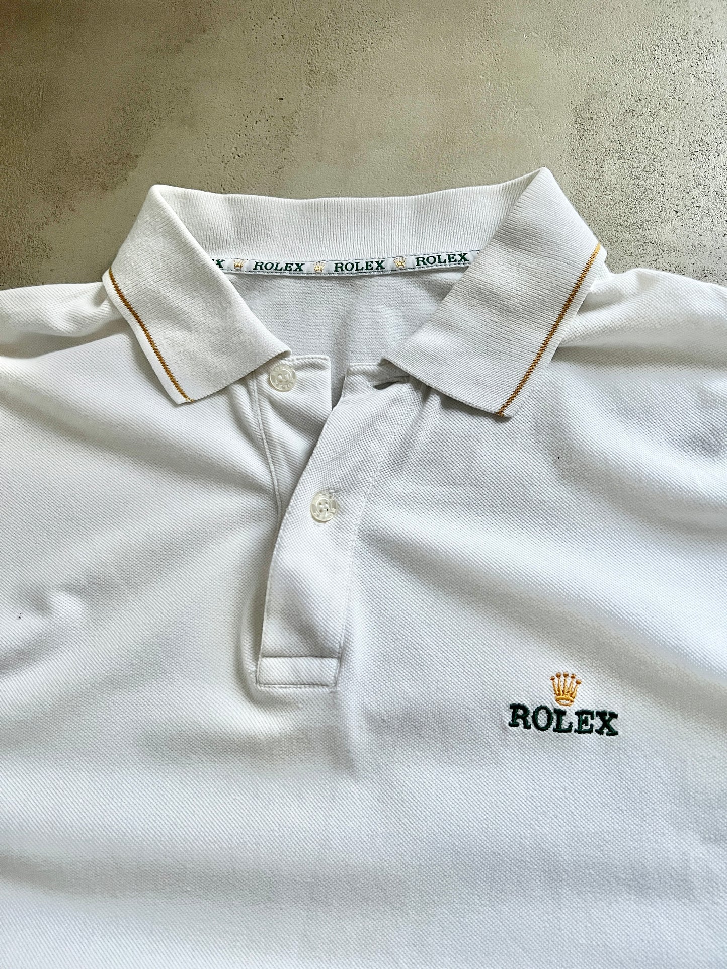 WHITE ROLEX LONGSLEEVE- 1990S - S