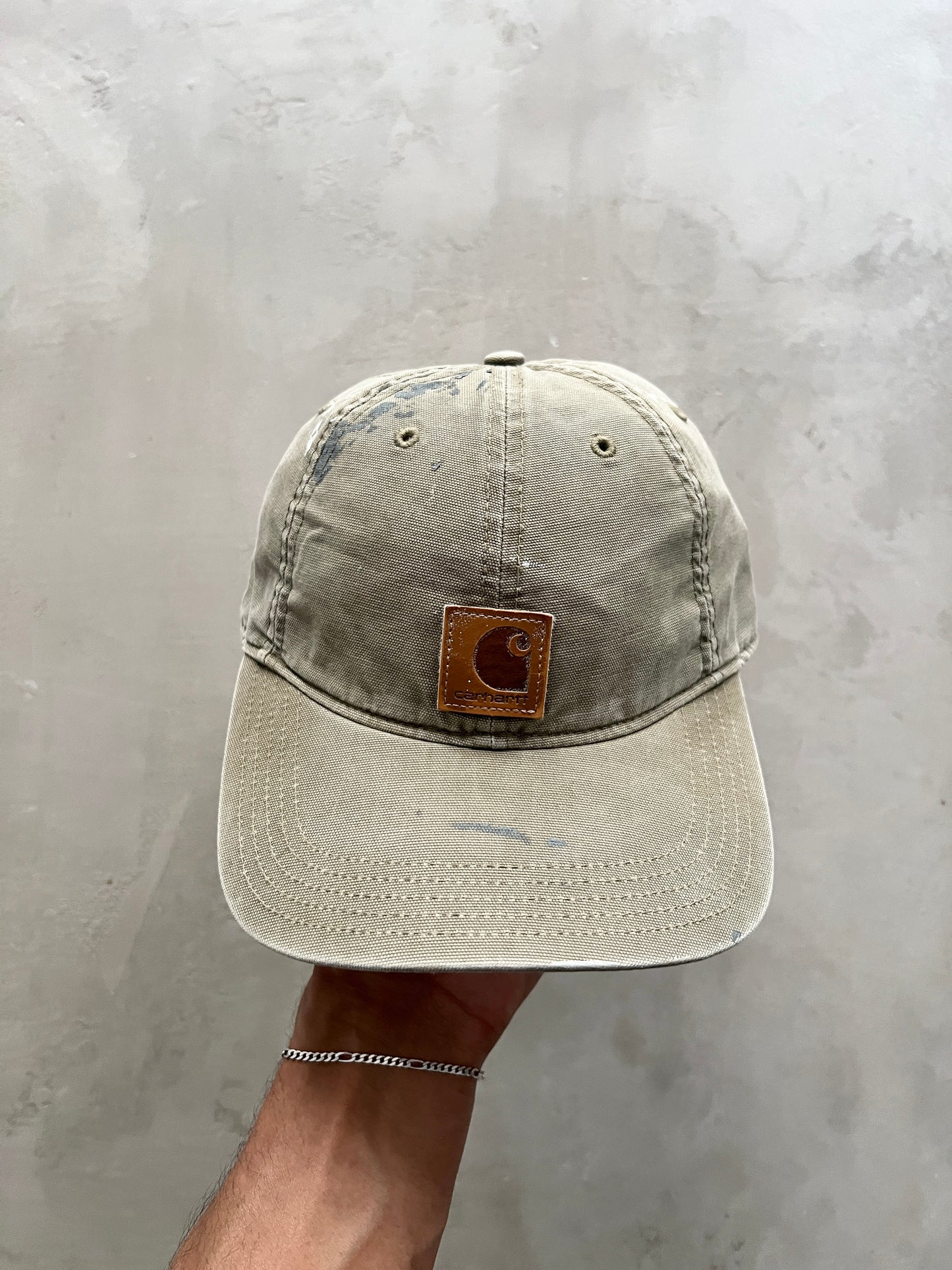 OLIVE DISTRESSED CARHARTT CAP - 2000S