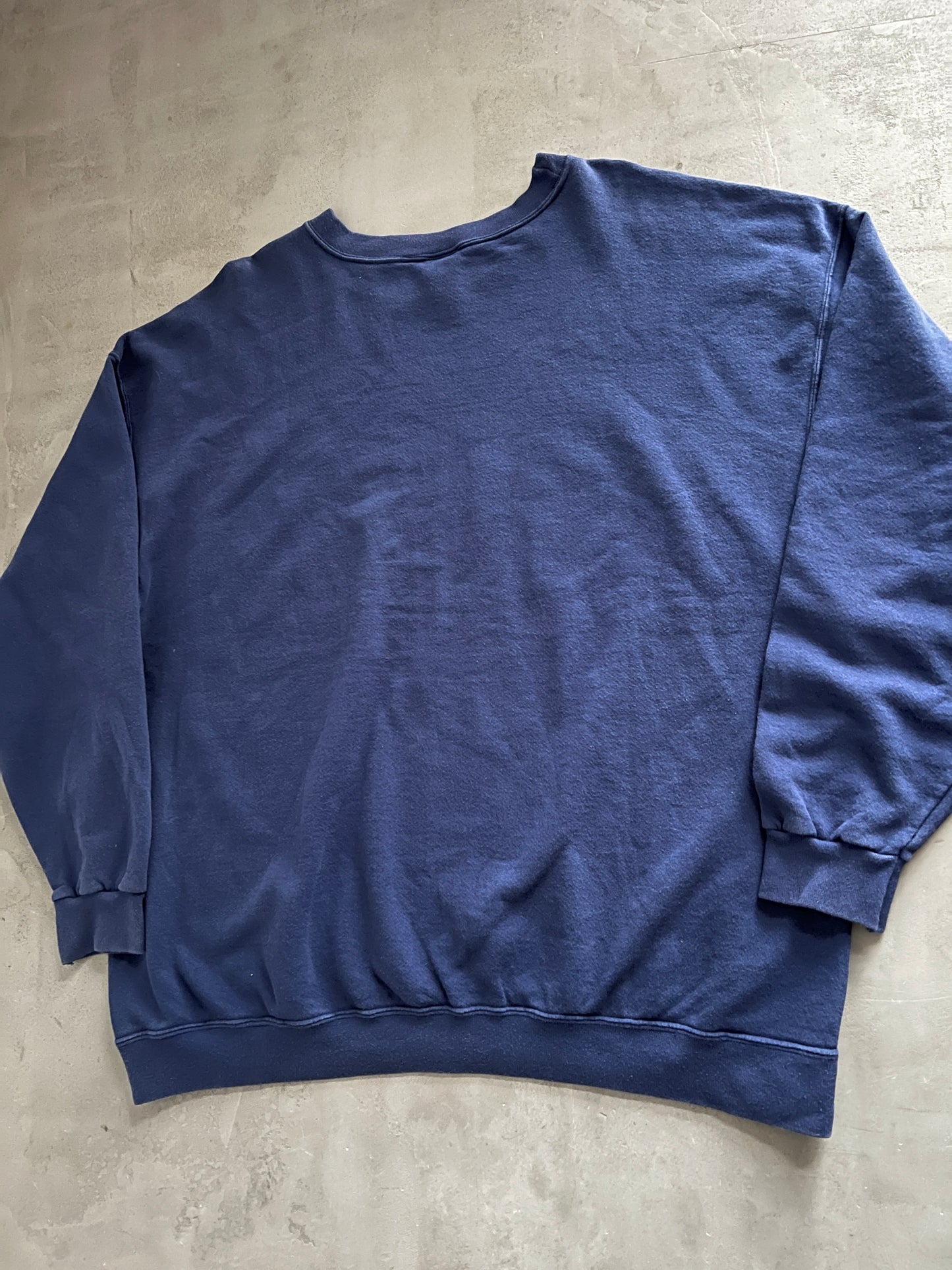 FADED NAVY NIKE SWEATER - 1990S - XXL