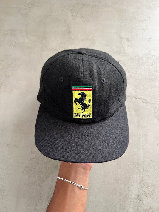 BLACK FERRARI CAP - 1996