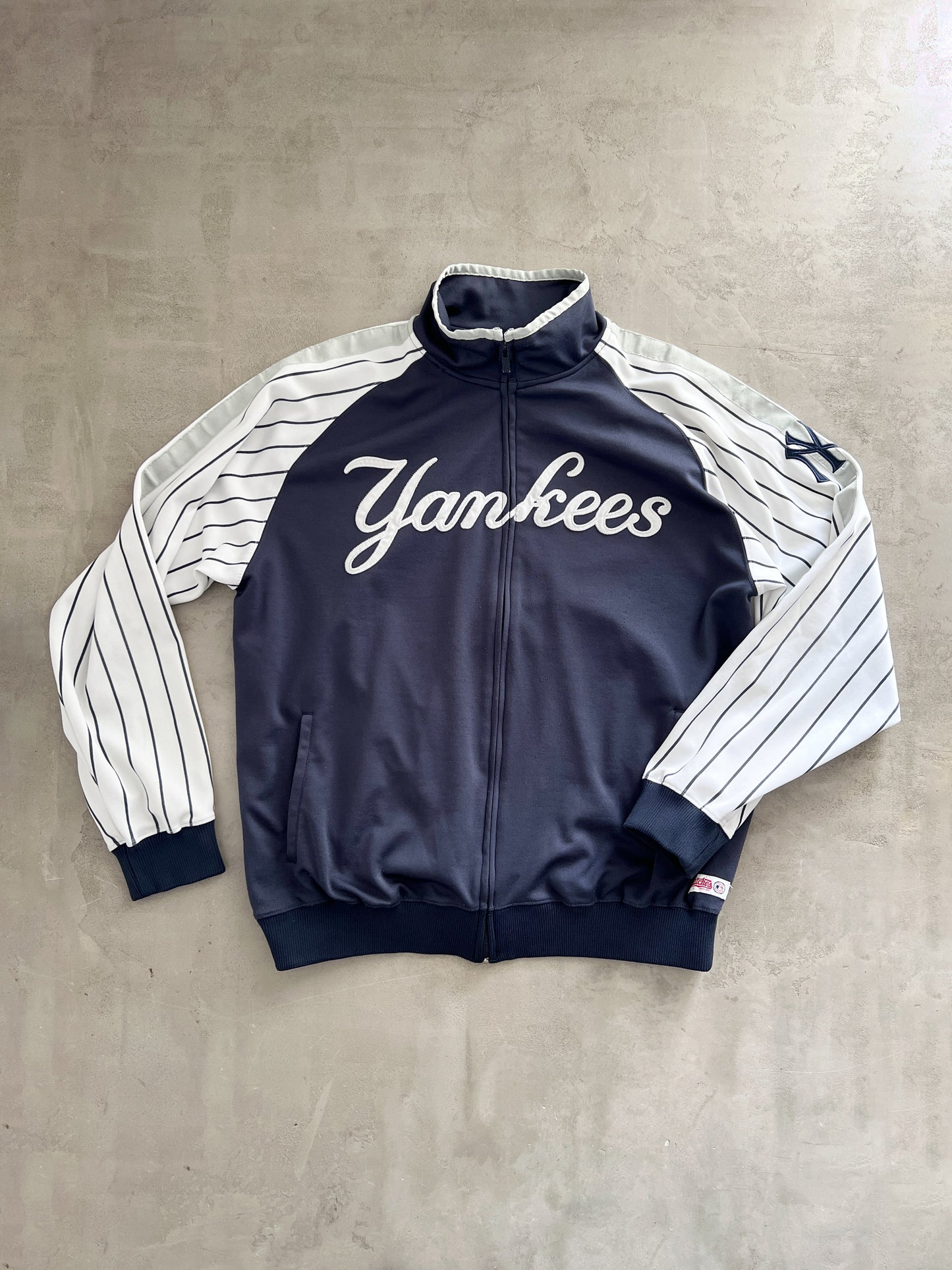 NAVY/WHITE YANKEES JACKET - 2000S - XL