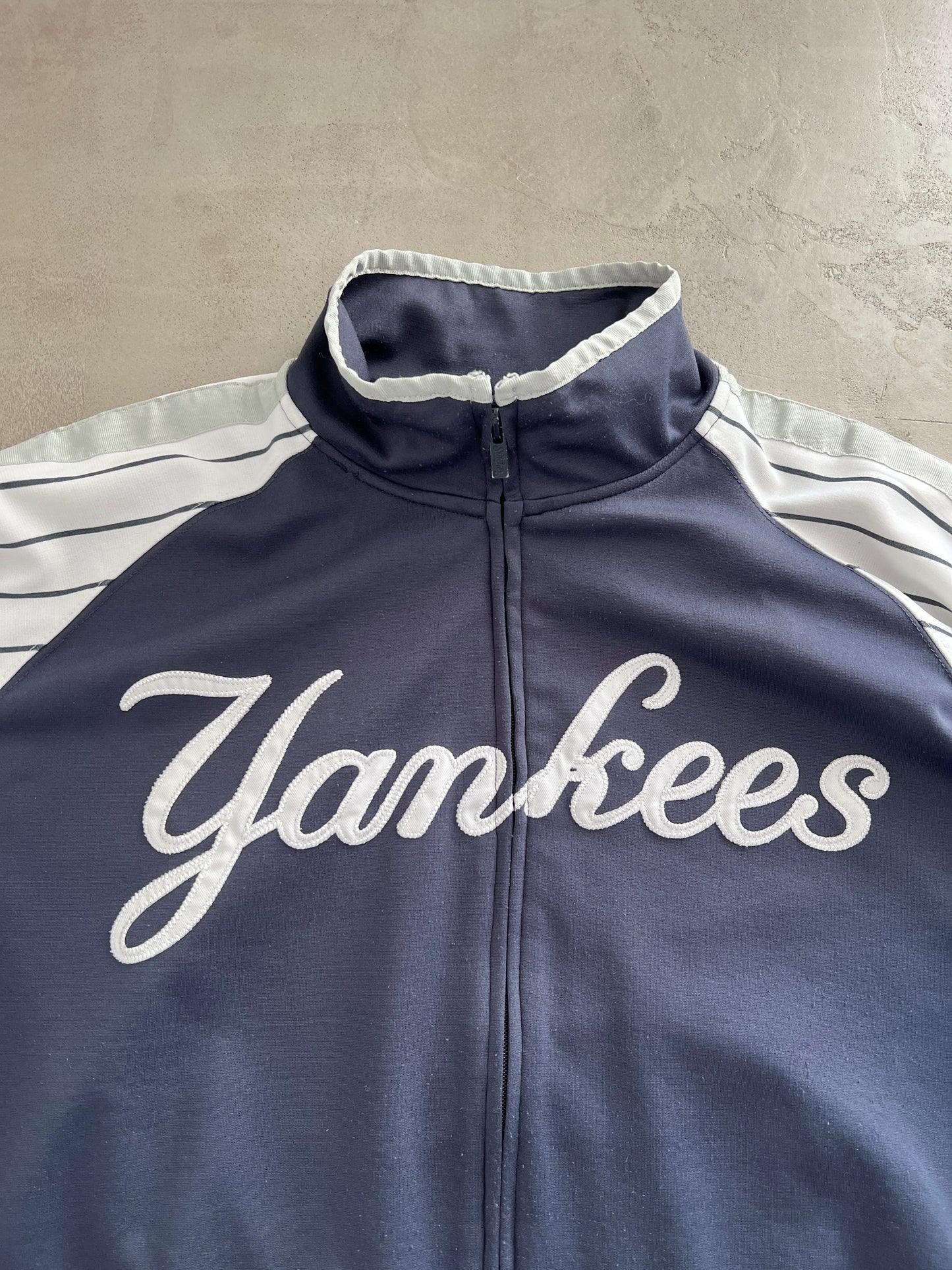 NAVY/WHITE YANKEES JACKET - 2000S - XL