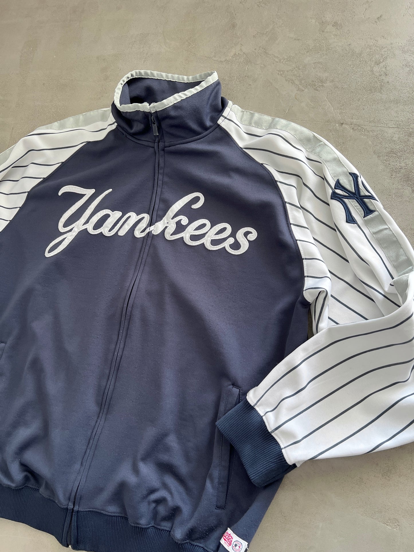 NAVY/WHITE YANKEES JACKET - 2000S - XL