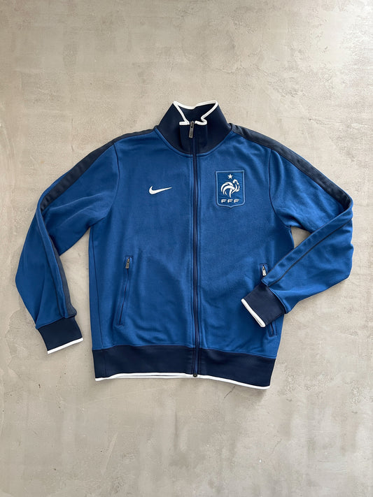 NAVY/WHITE FRANCE TRACK JACKET - 2000S - M