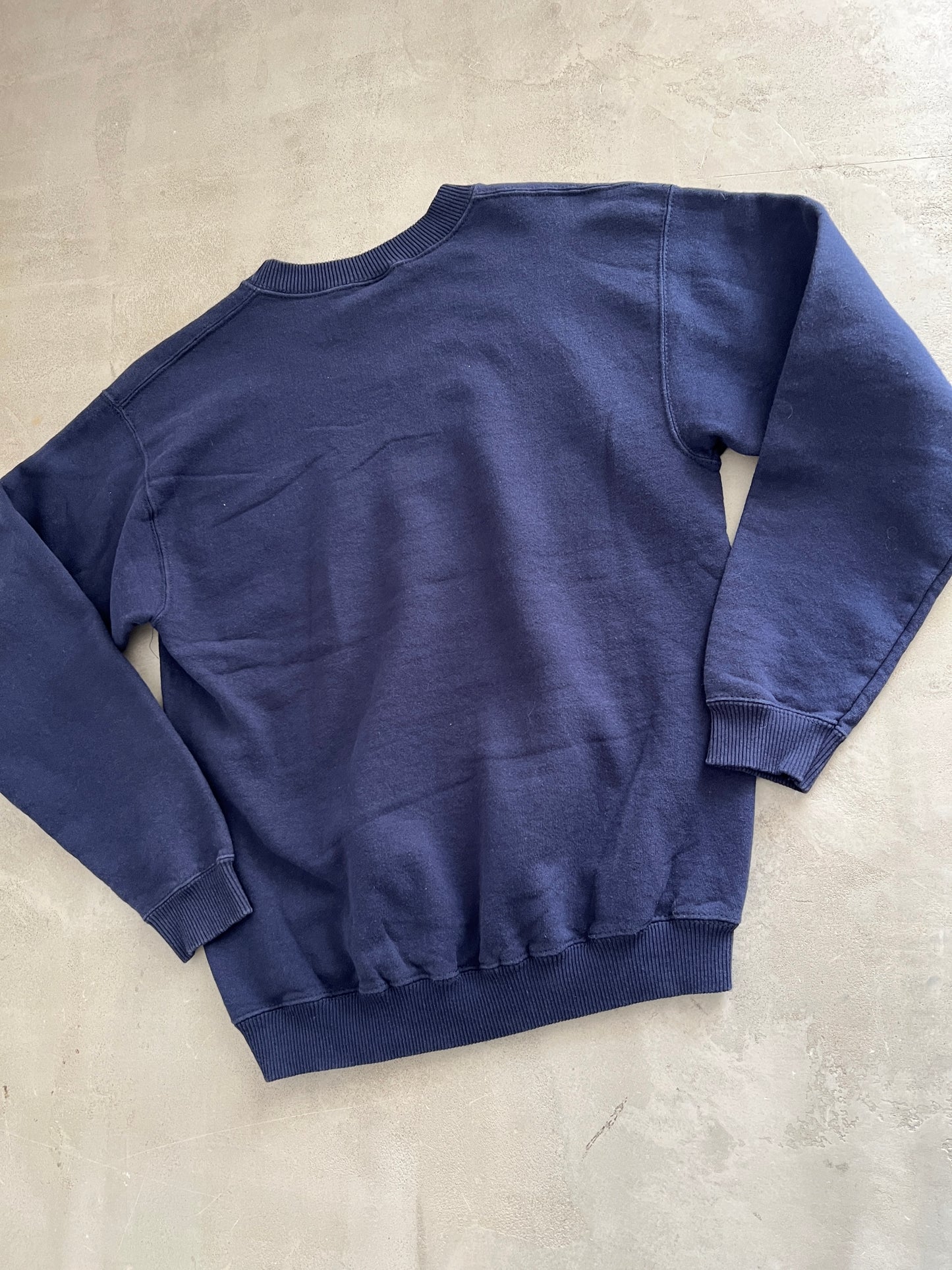 NAVY PORSCHE SWEATER - 1990S - M