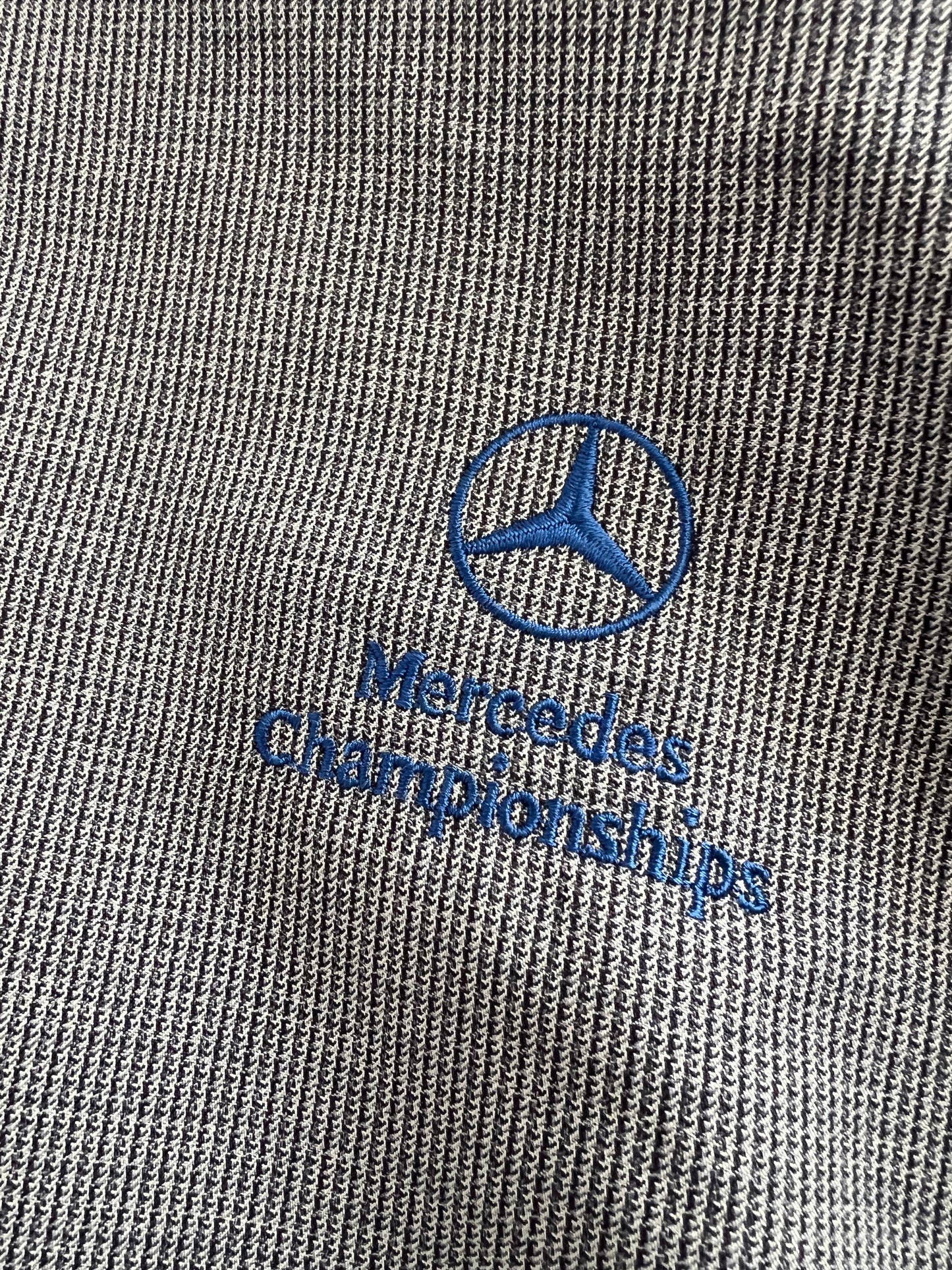 GREY/NAVY MERCEDES BENZ RACING LONGSLEEVE - 1990S - L/M