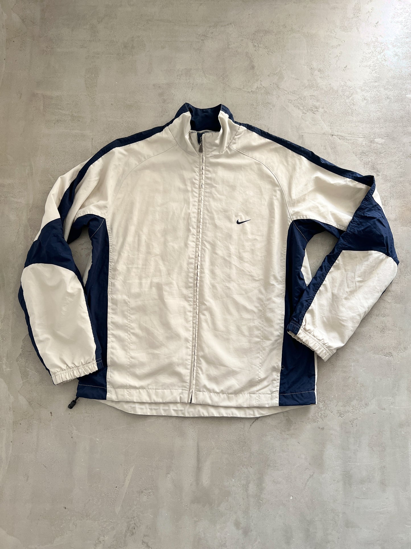 BEIGE NIKE TRACK JACKET - 2000S - L/XL