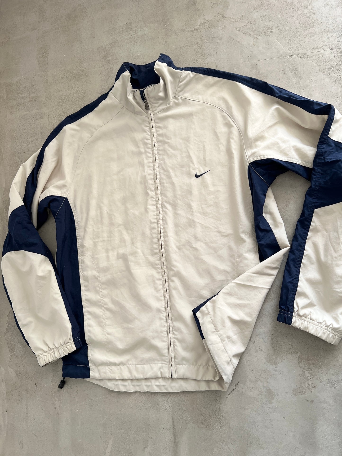 BEIGE NIKE TRACK JACKET - 2000S - L/XL