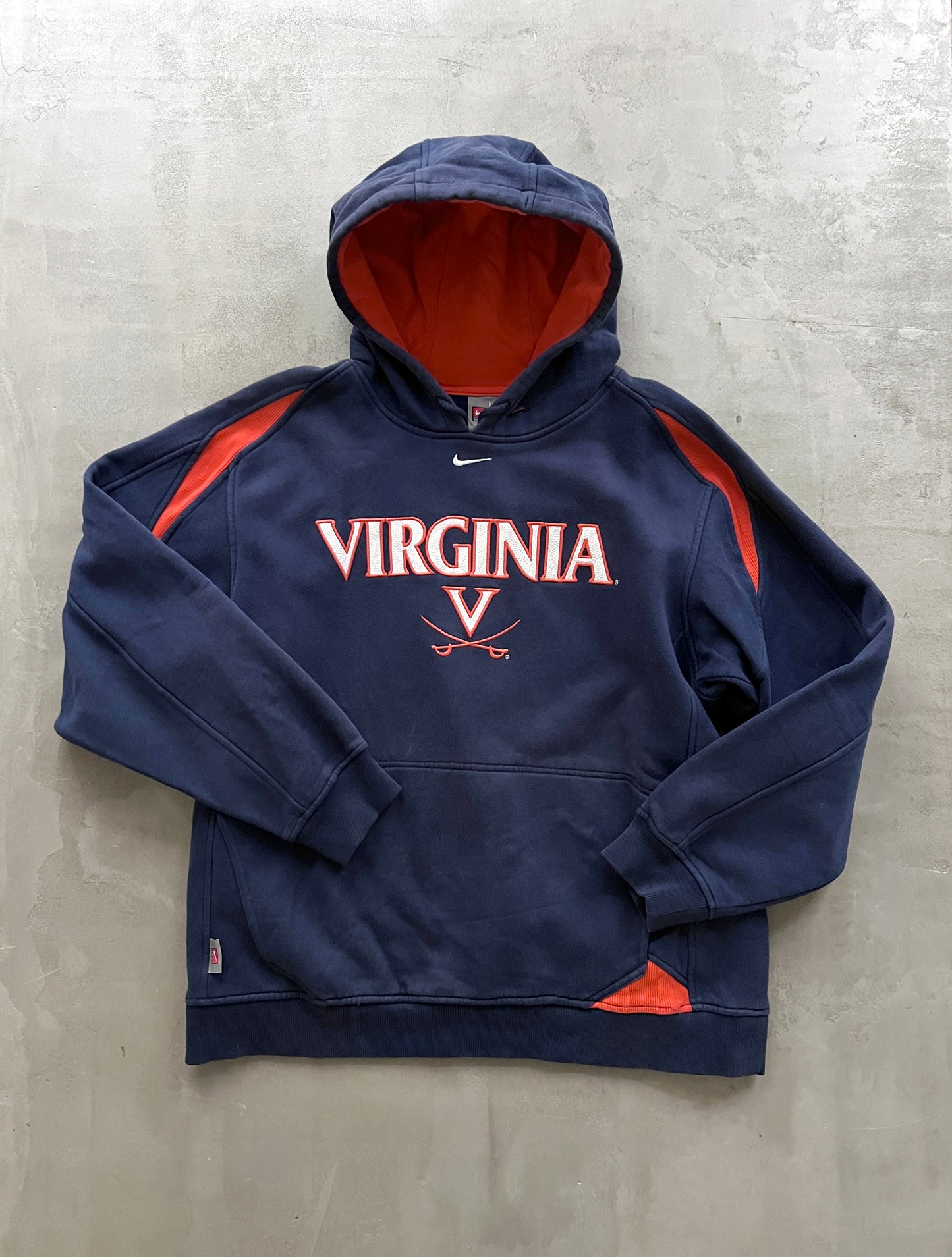 NAVY VIRGINIA HOODIE - 1990S - L