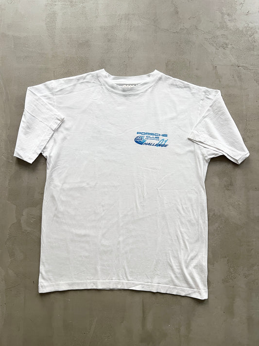 WHITE PORSCHE FIRELLI RACING TEE - 2000S - L