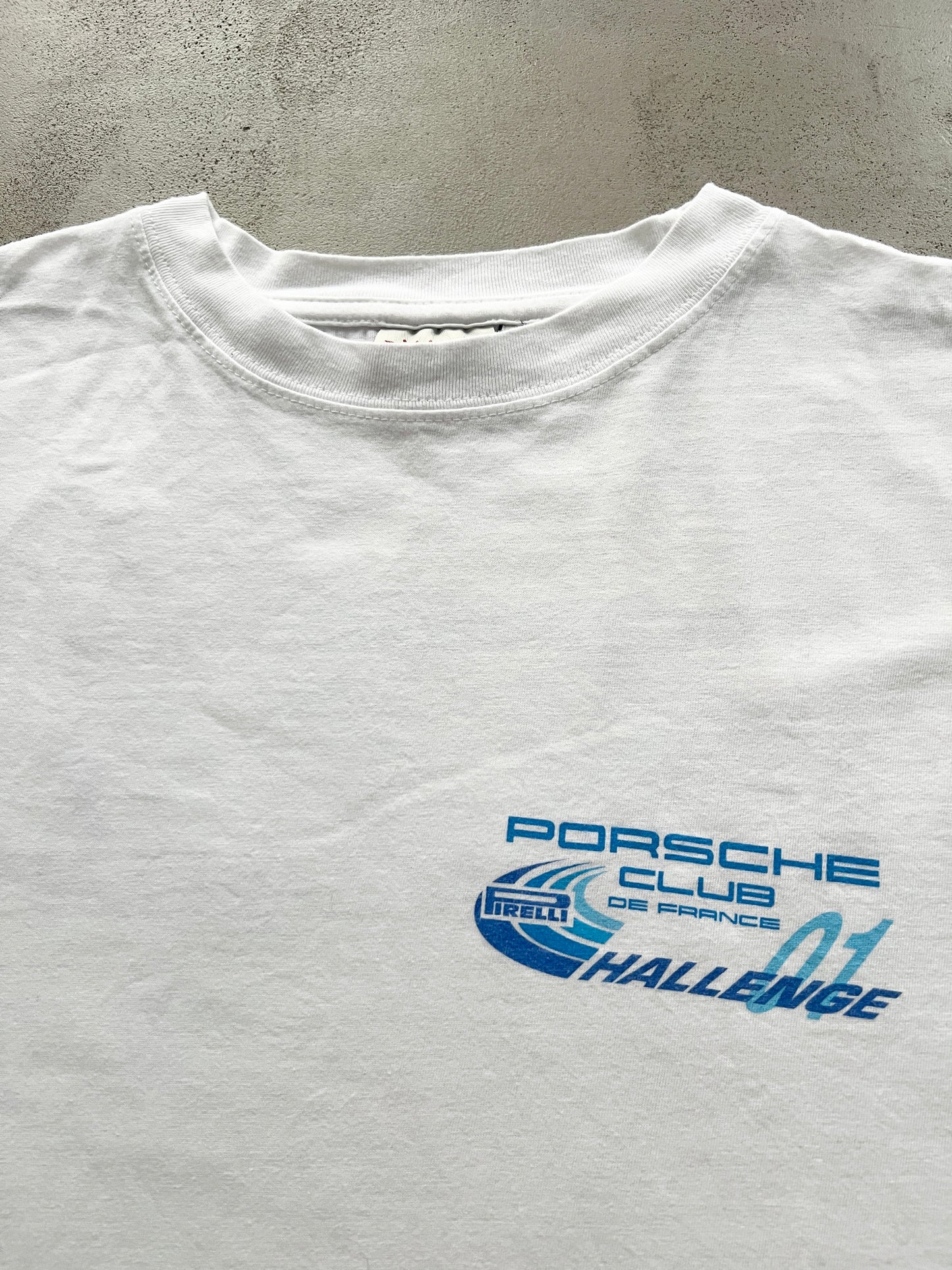 WHITE PORSCHE FIRELLI RACING TEE - 2000S - L