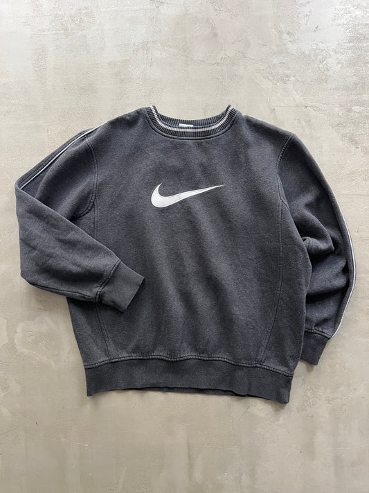 GREY NIKE SWEATER - 2000S - M