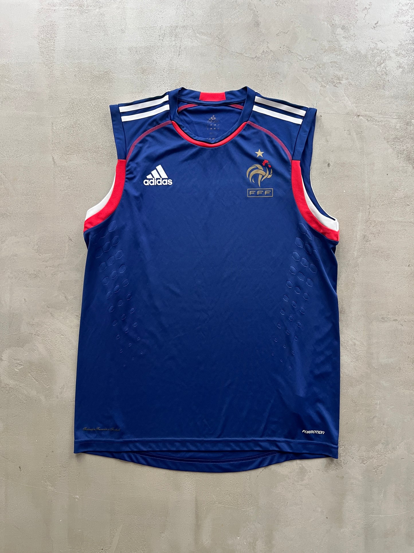 BLUE FRANCE SLEVELESS JERSEY - 2000S - L